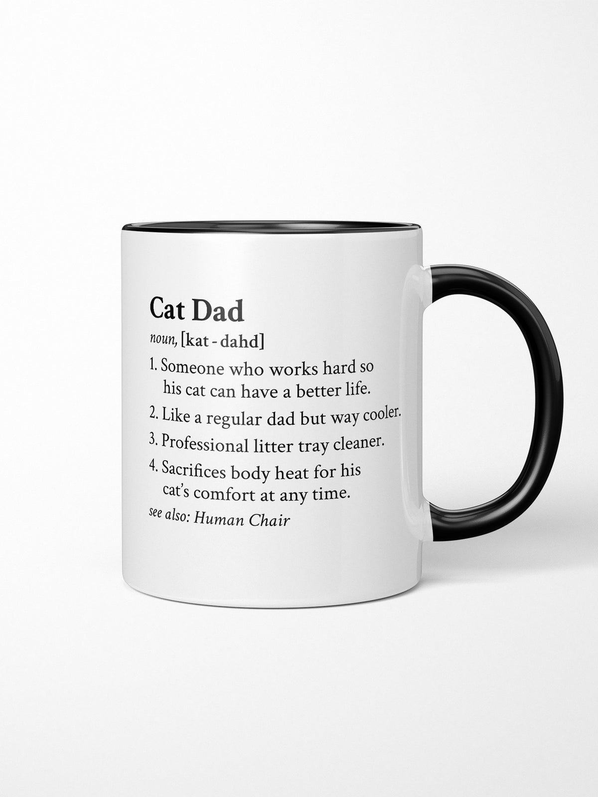 Cat Dad Definition Ceramic Mug