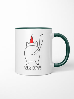 Catmas Greetings Ceramic Mug