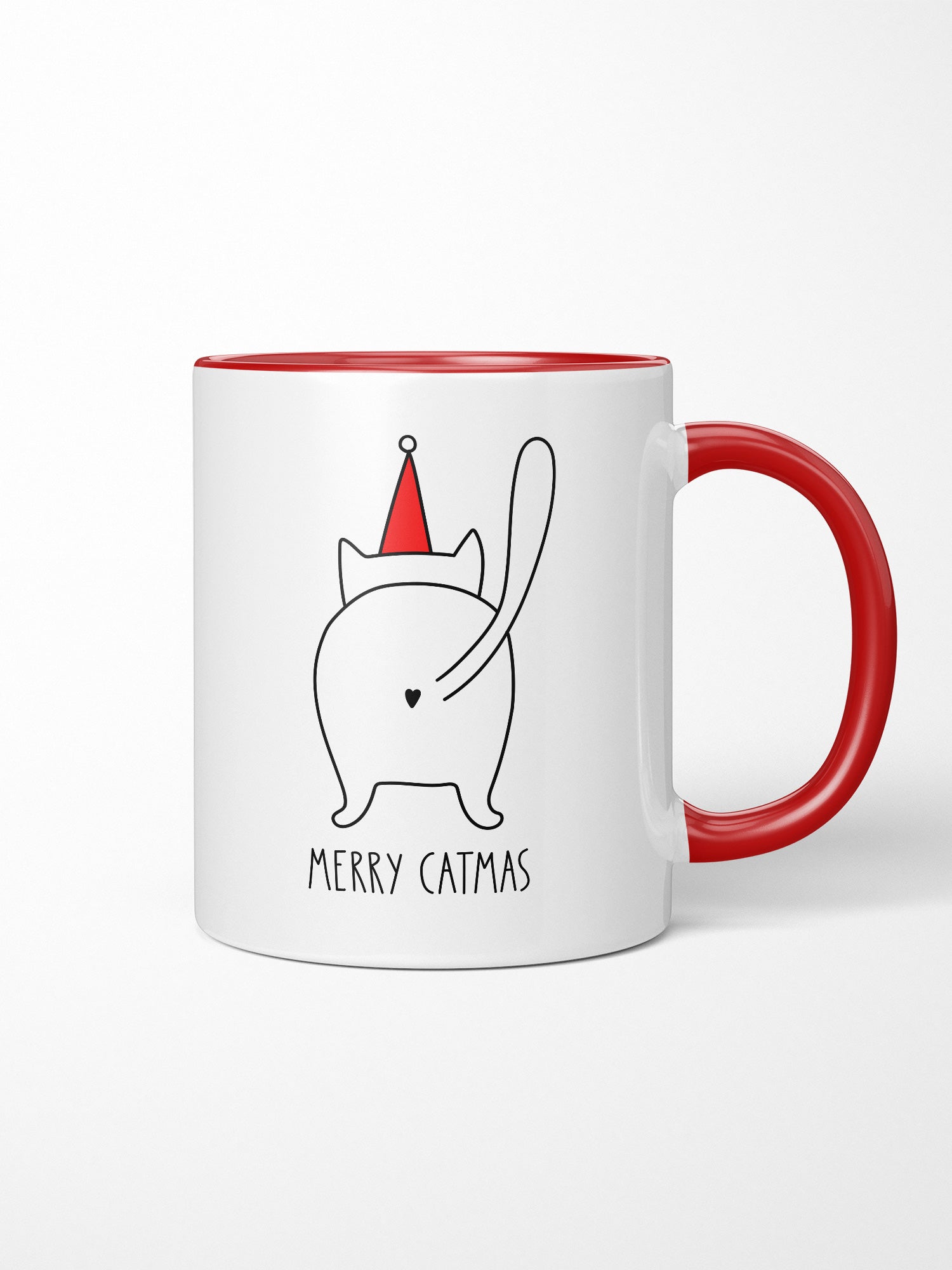 Catmas Greetings Ceramic Mug