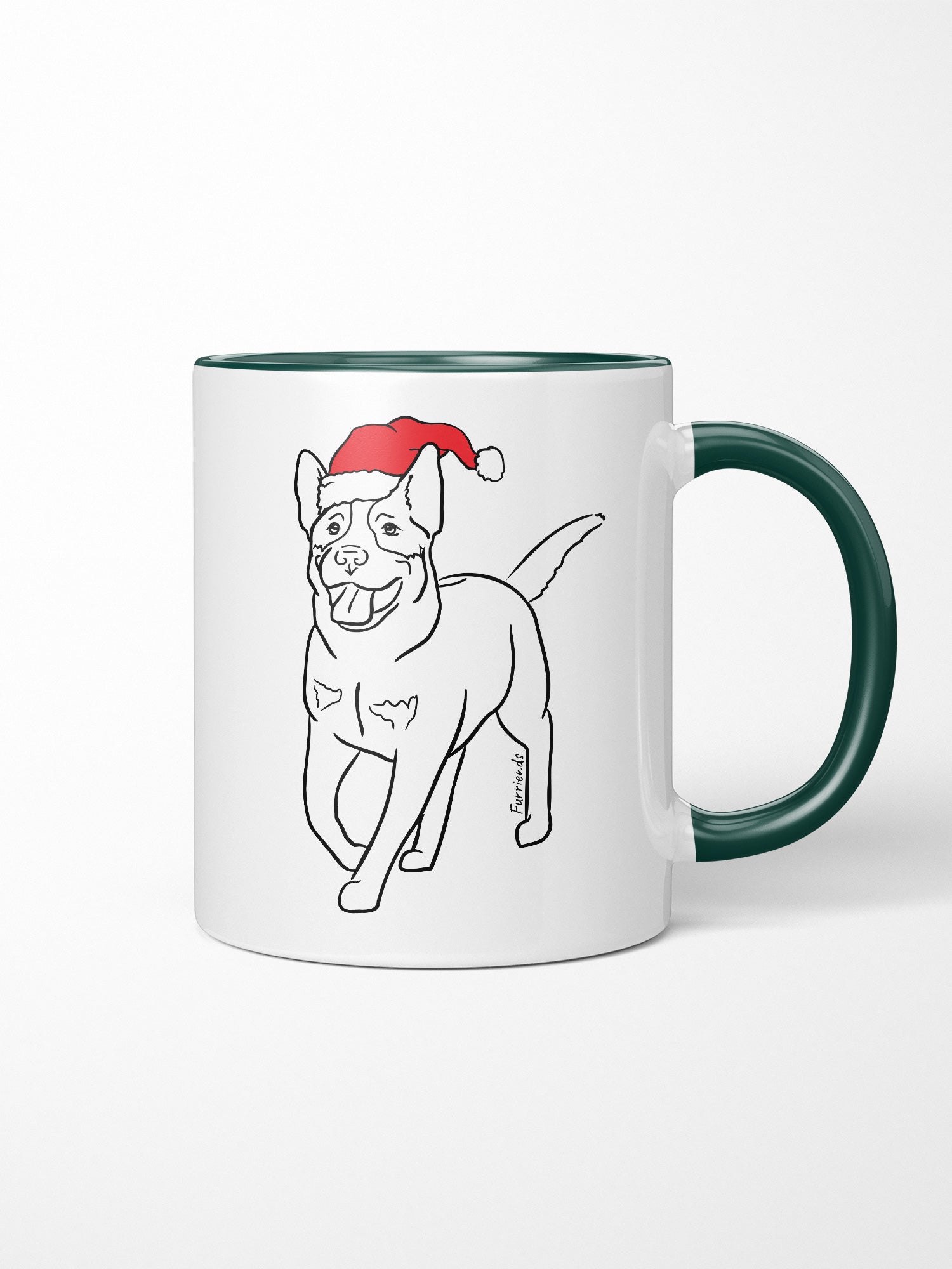 Australian Cattle Dog Christmas Edition Ceramic Mug