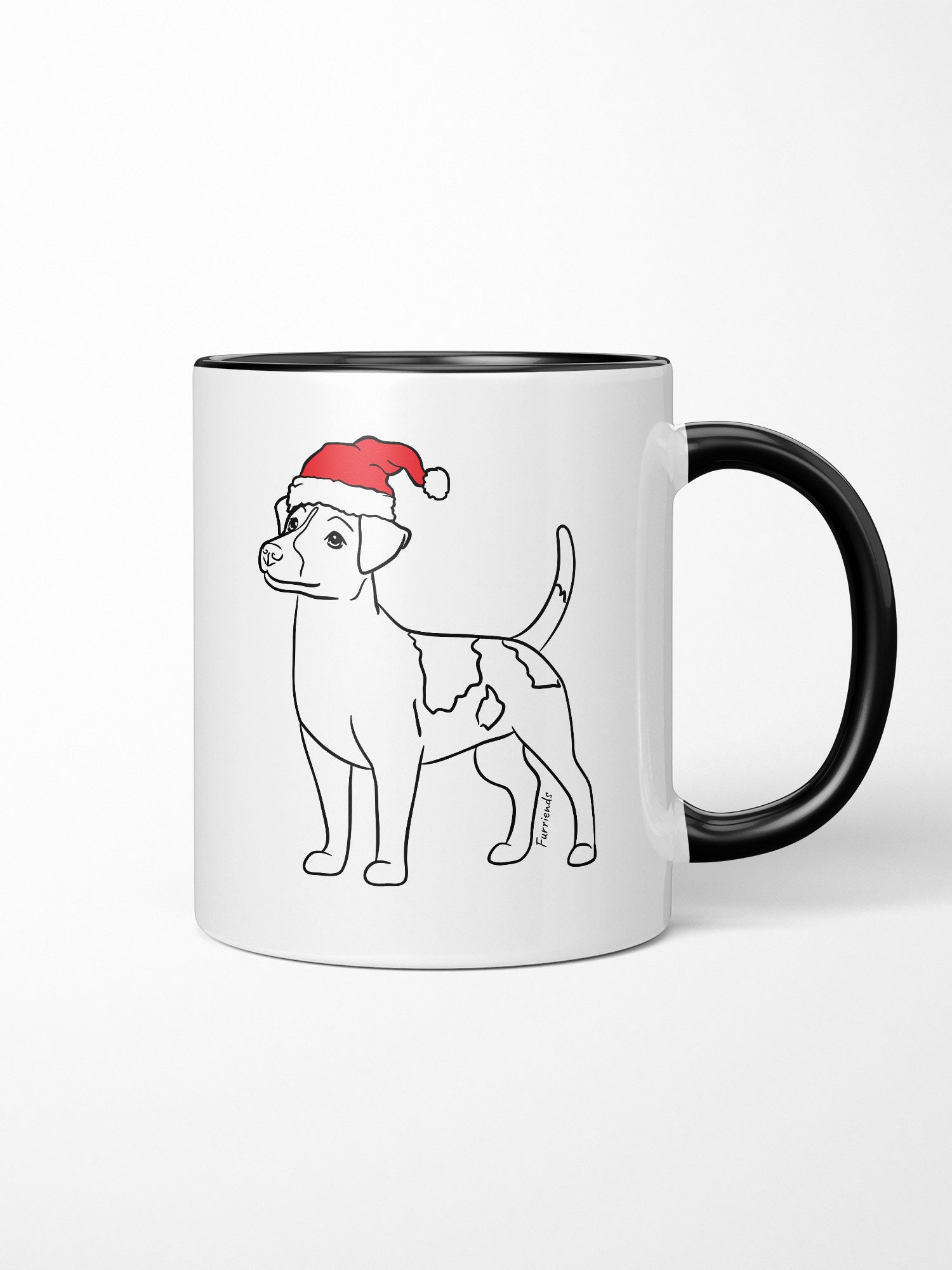 Jack Russell Terrier (Smooth Coat) Christmas Edition Ceramic Mug