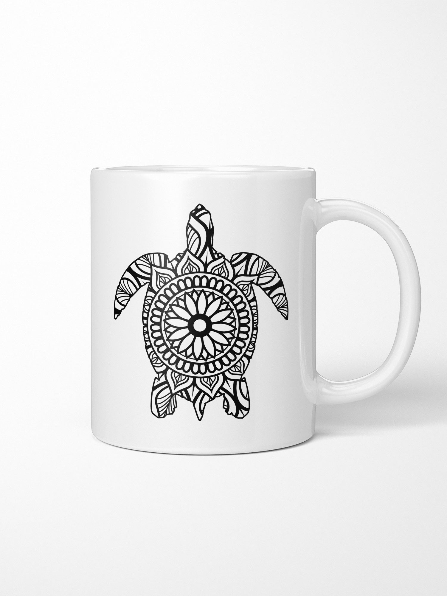 Turtle Mandala Ceramic Mug