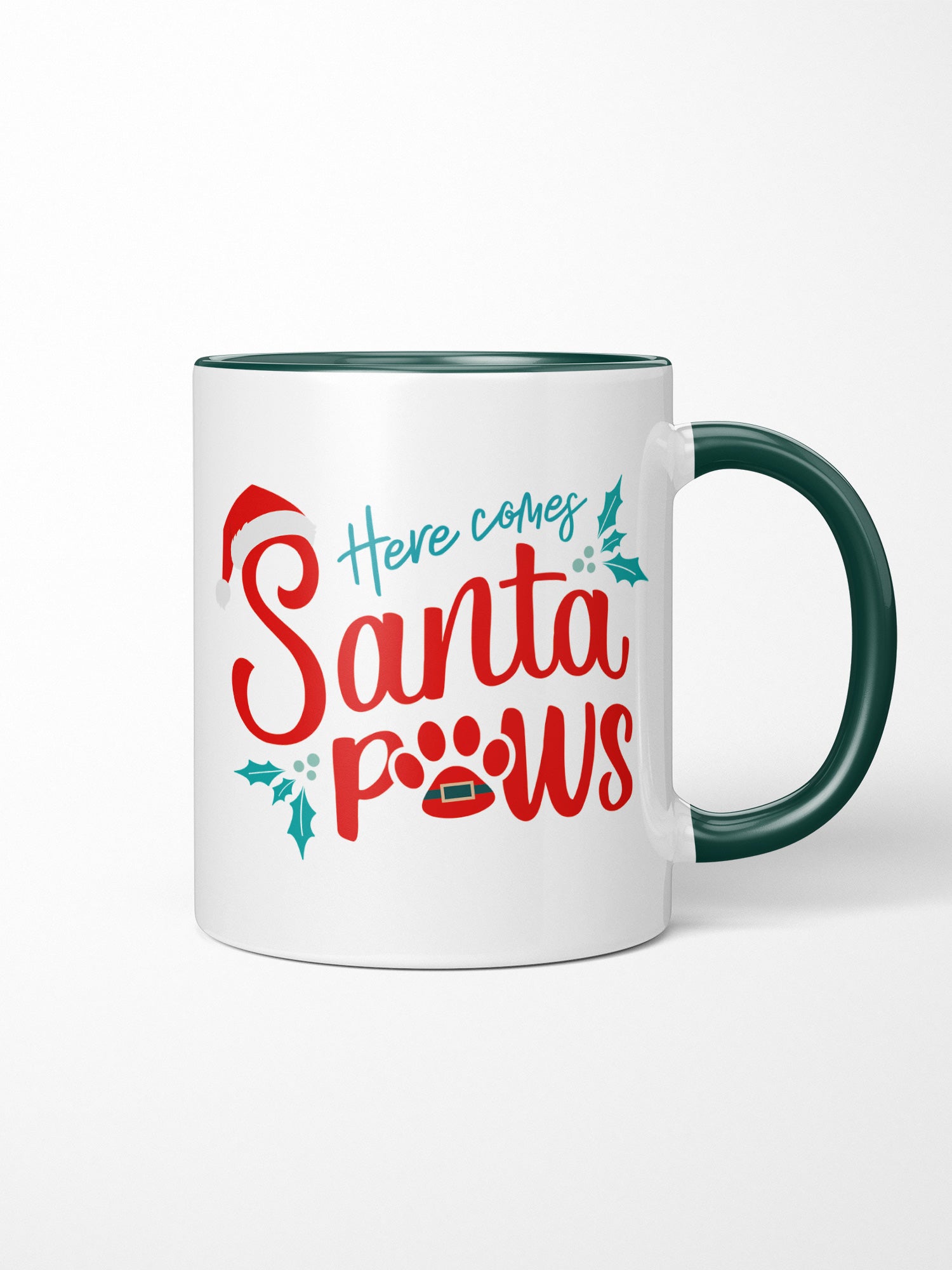 Here Comes Santa Paws Ceramic Mug