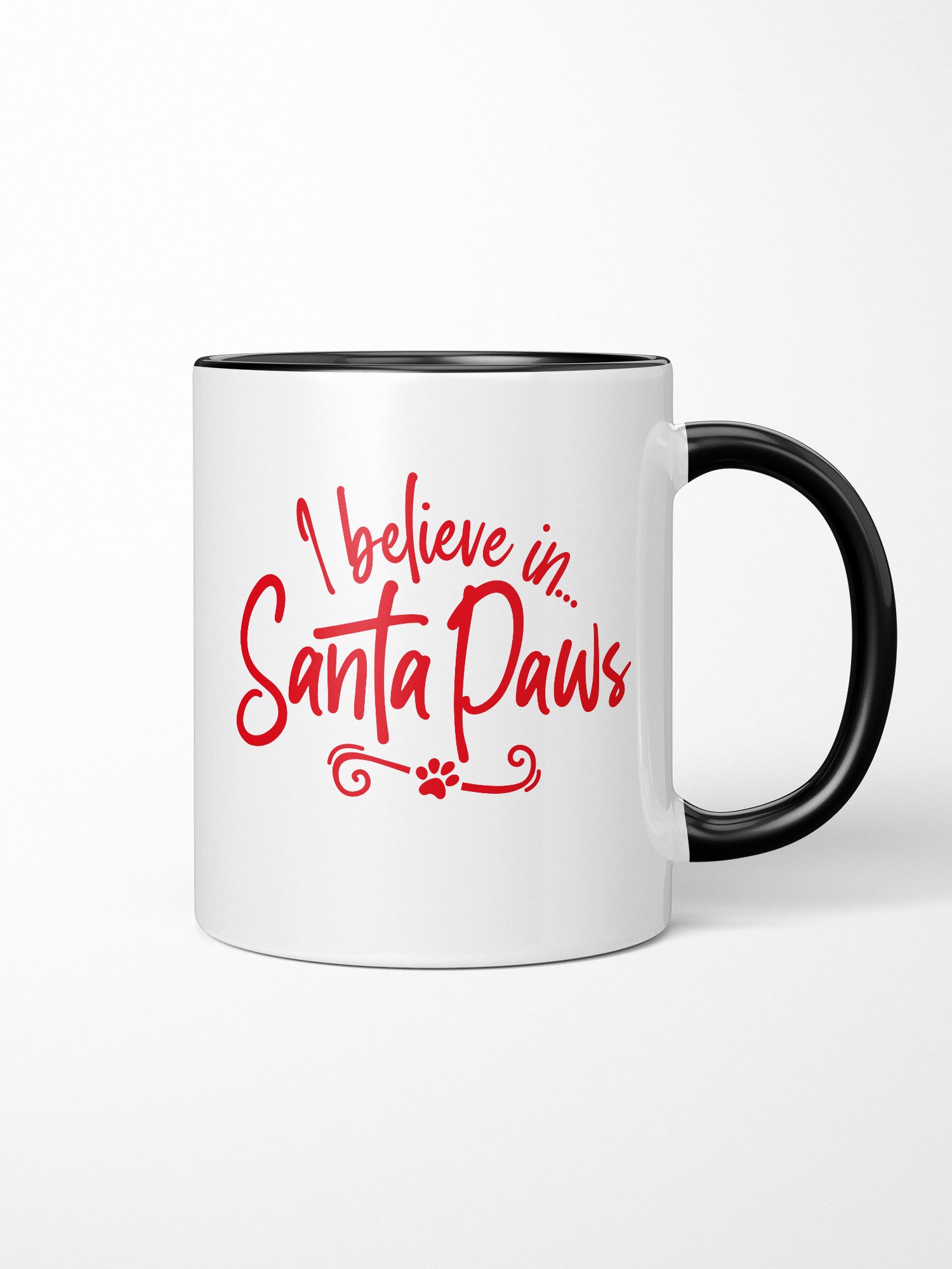 I Believe In Santa Paws Ceramic Mug