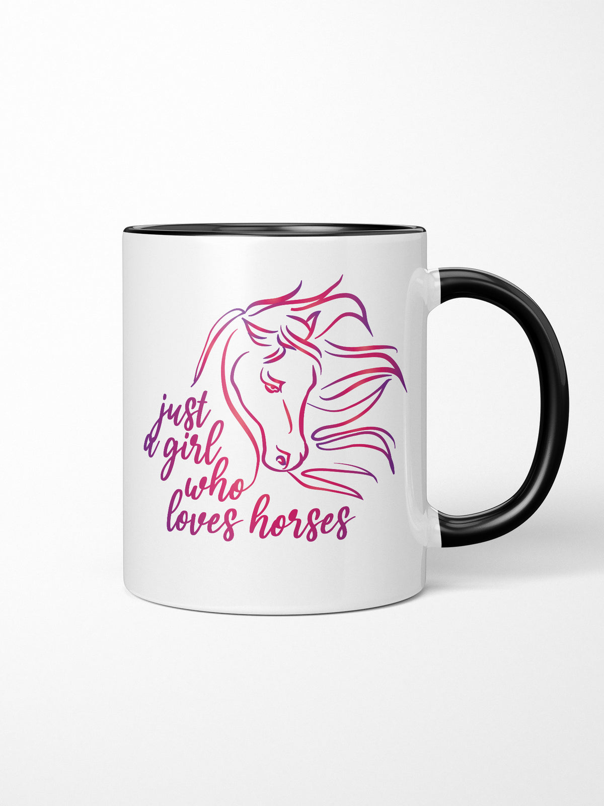 Just A Girl Who Loves Horses Ceramic Mug