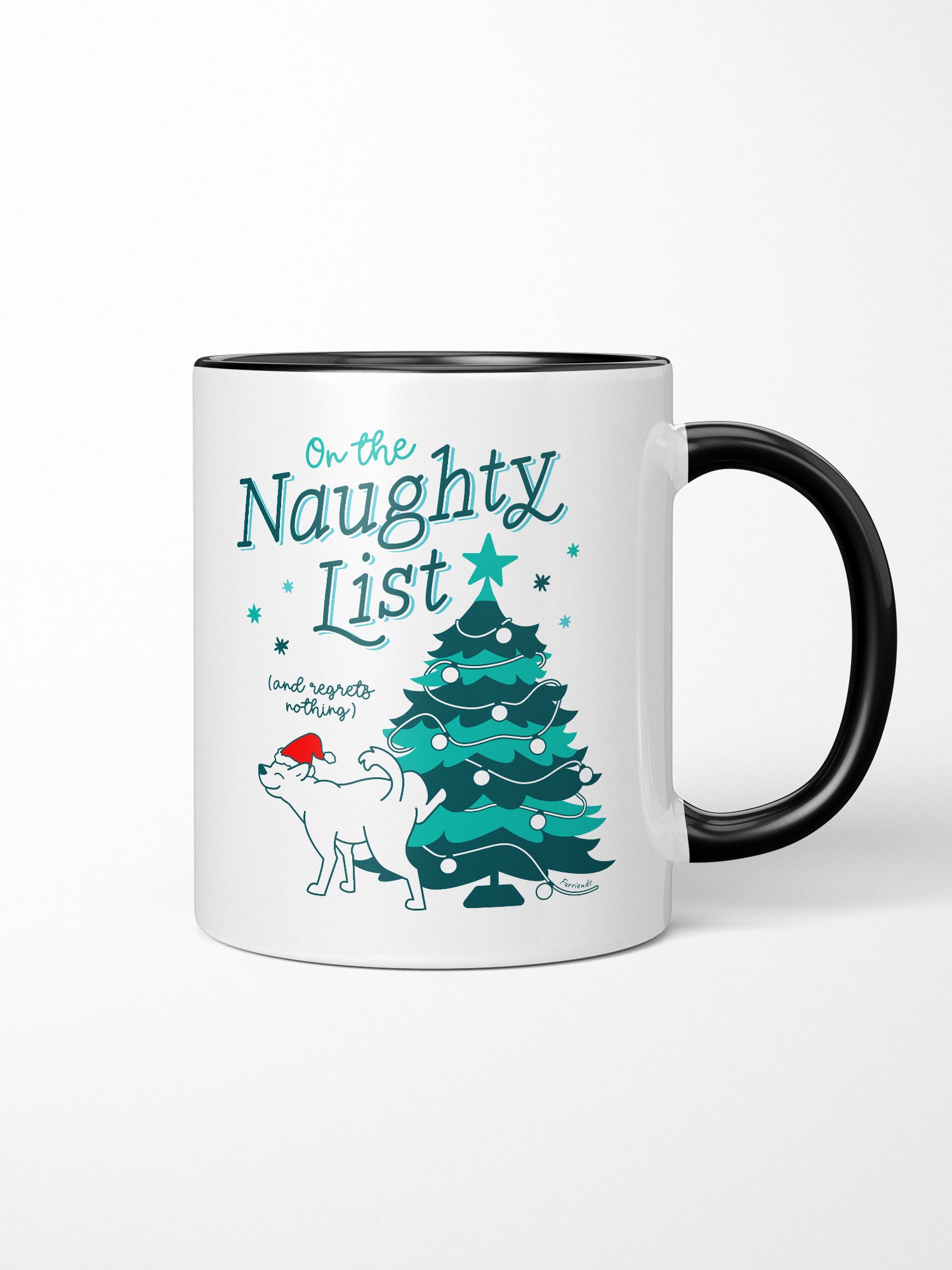 On The Naughty List - Dog Ceramic Mug