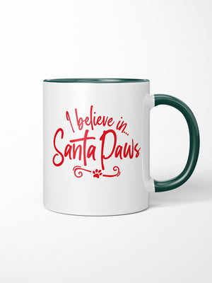 I Believe In Santa Paws Ceramic Mug