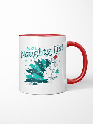 On The Naughty List - Cat Ceramic Mug