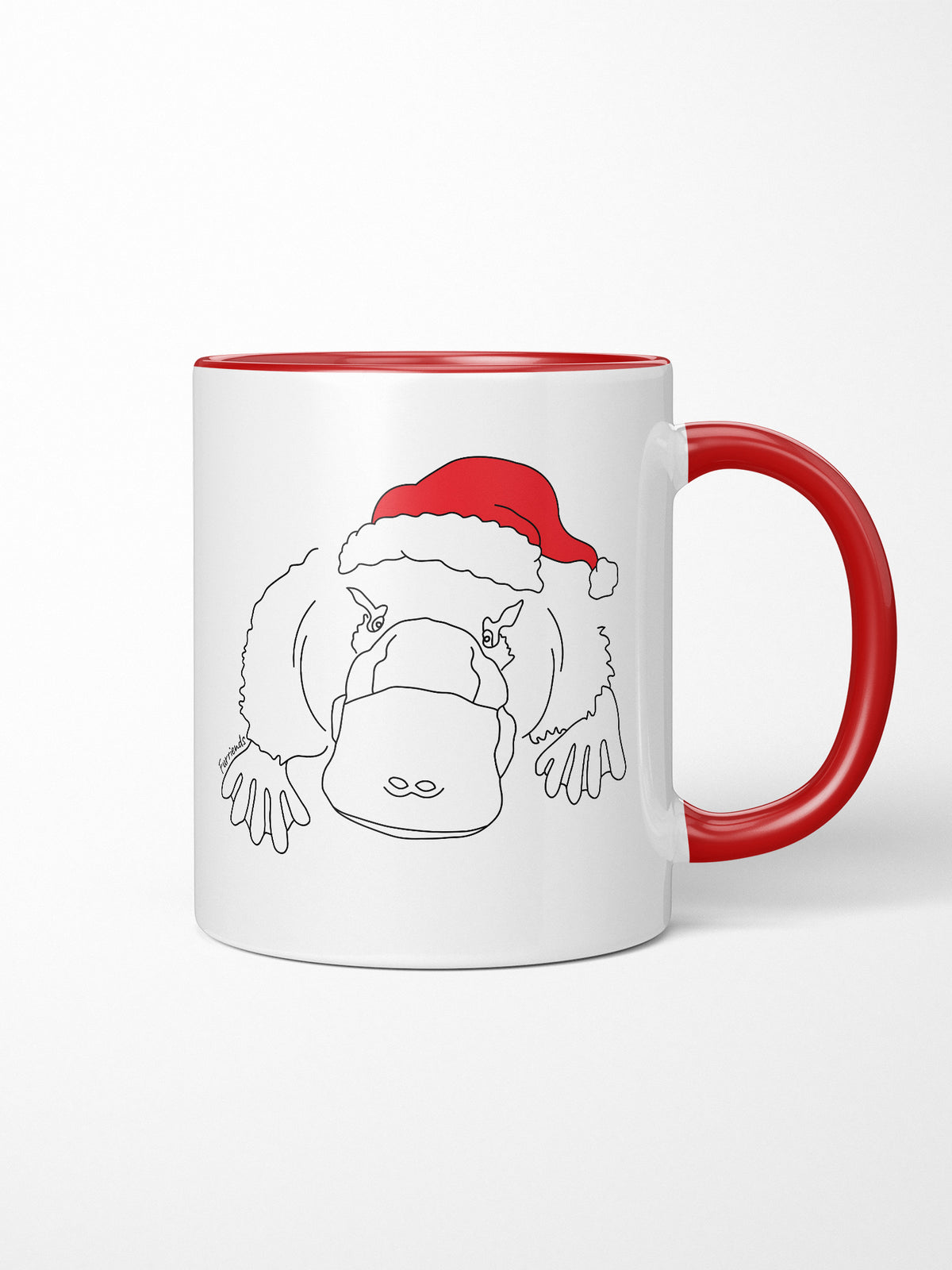 Platypus Christmas Edition Ceramic Mug