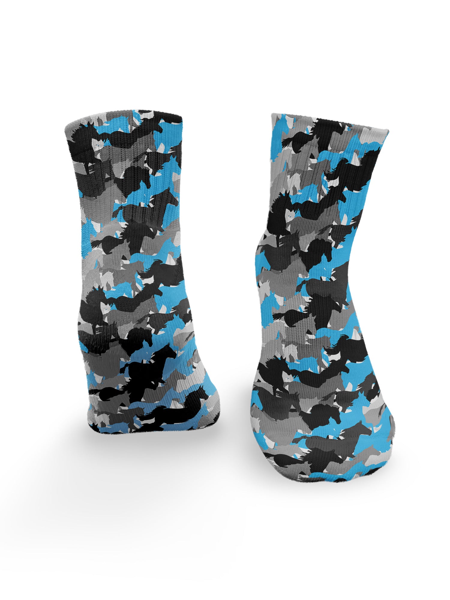 Camo Horses Ankle Socks