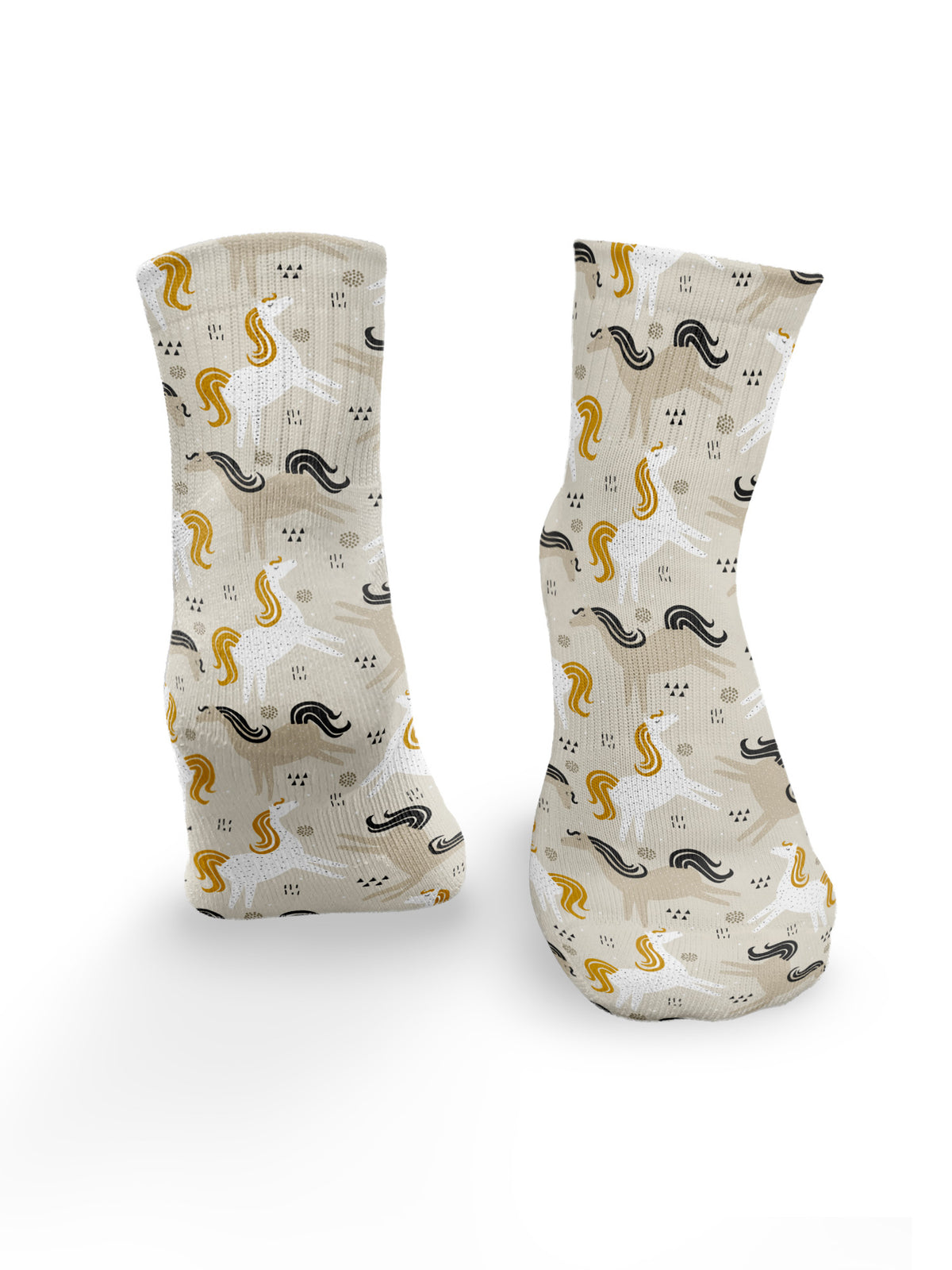 Hieroglyph Horses Ankle Socks