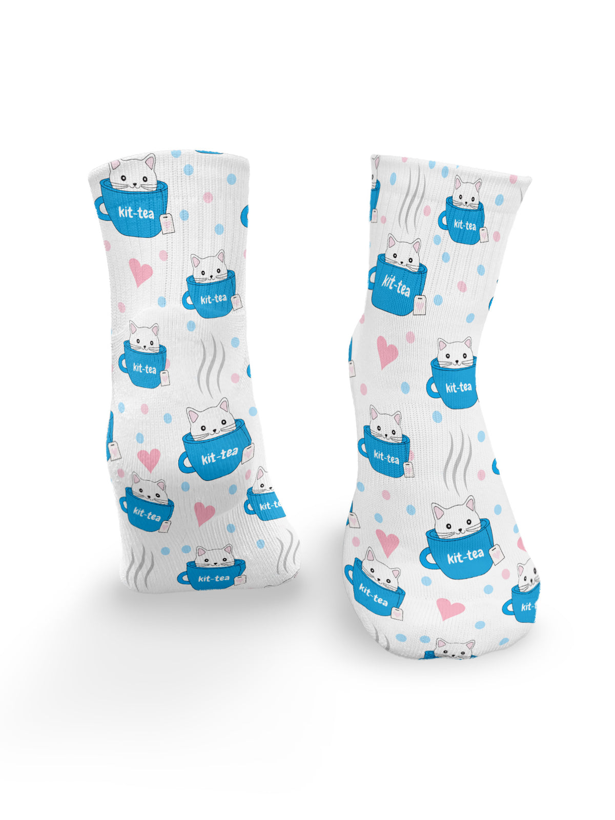 Kit-Tea Cat Ankle Socks