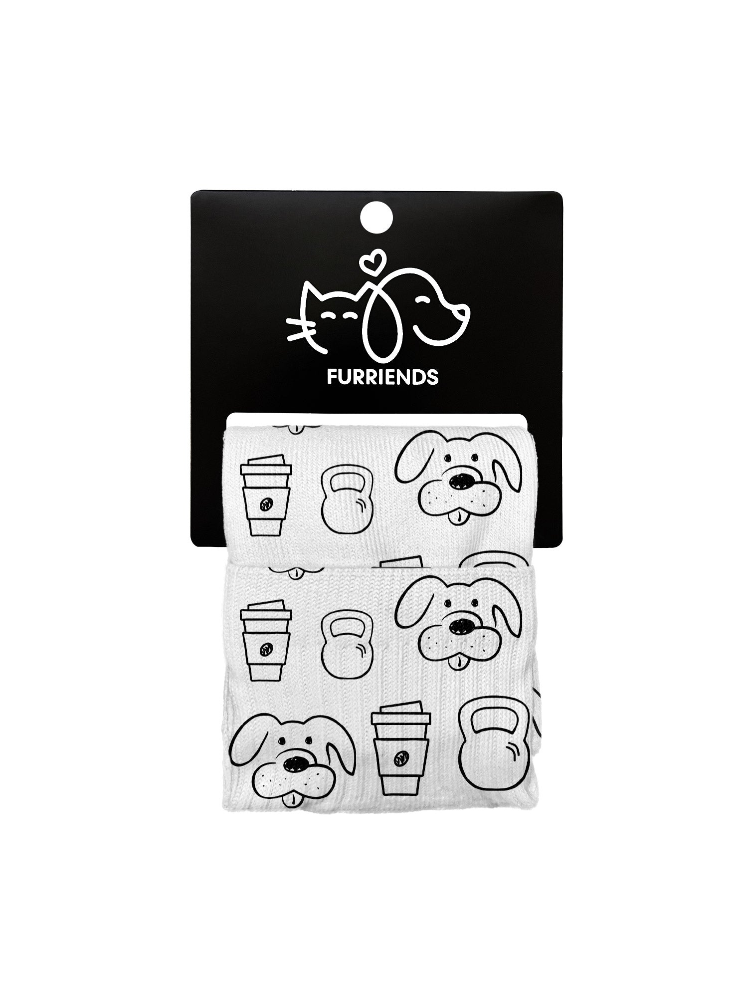 Canines, Coffee & Kettlebells Ankle Socks