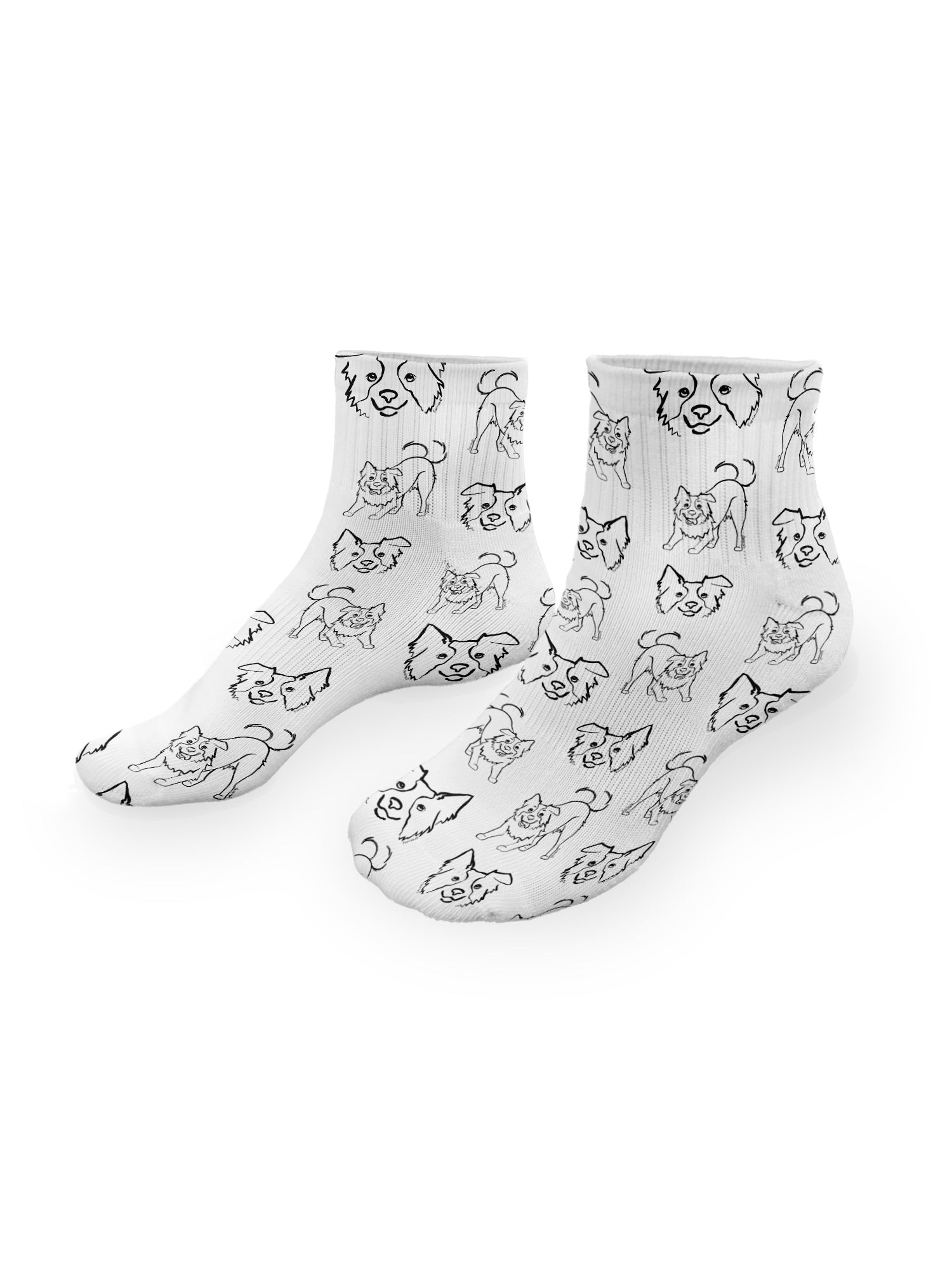 Border Collie Ankle Socks