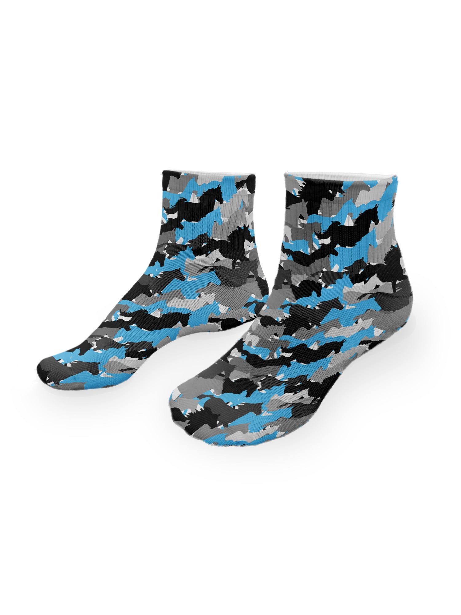 Camo Horses Ankle Socks