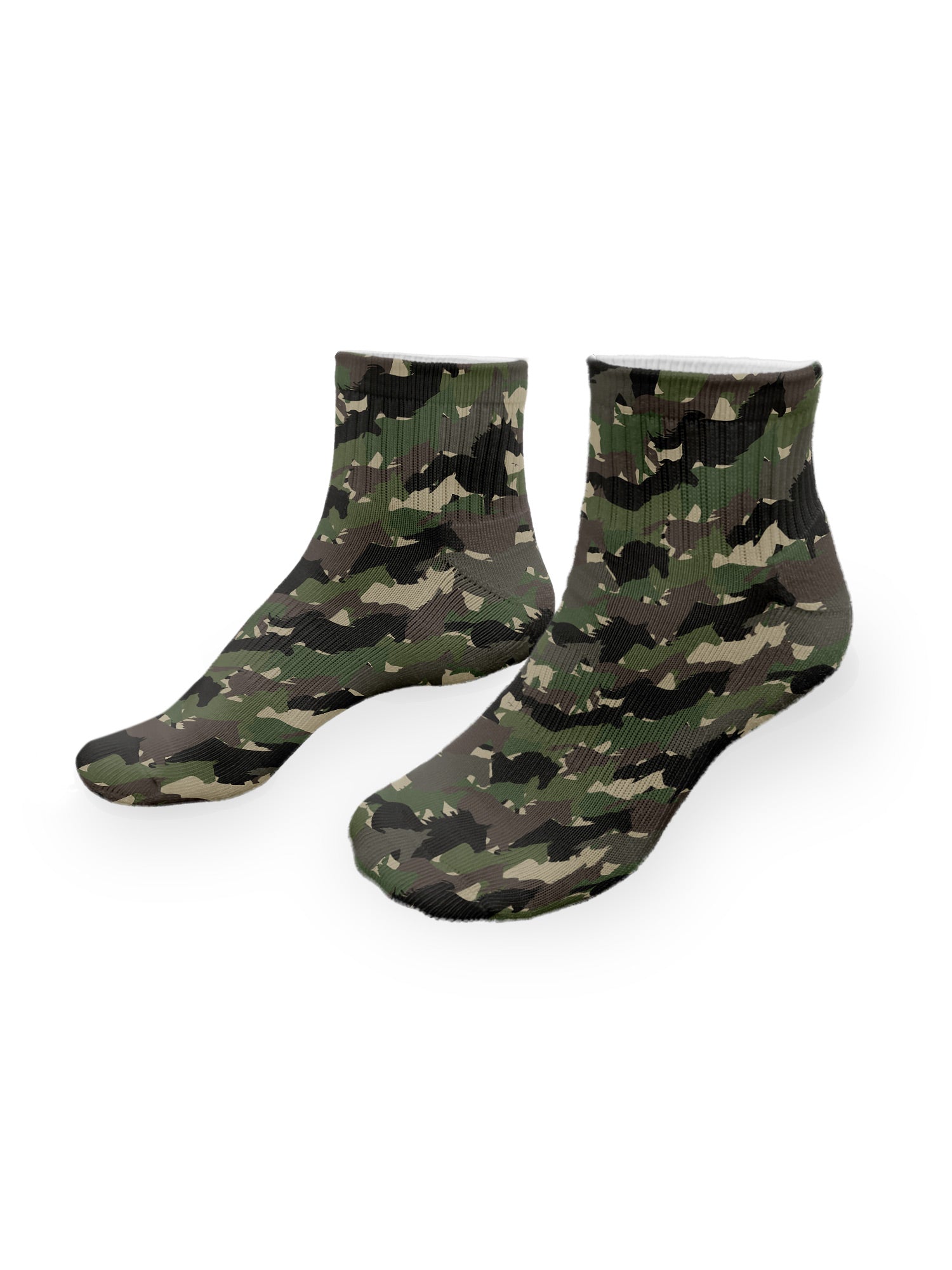 Camo Horses Ankle Socks