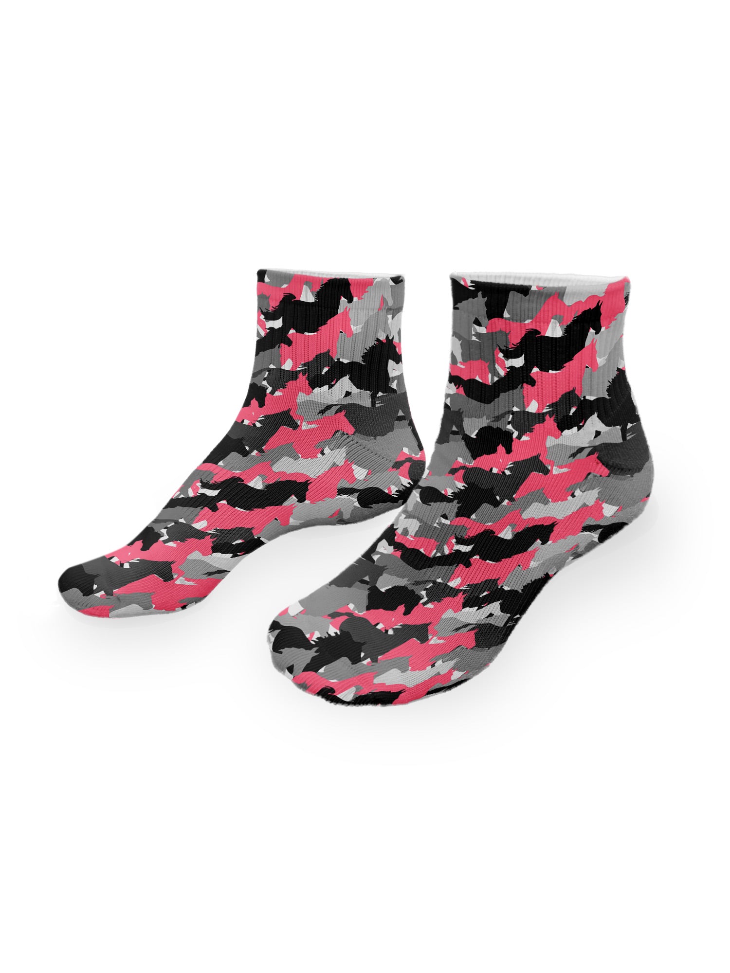 Camo Horses Ankle Socks