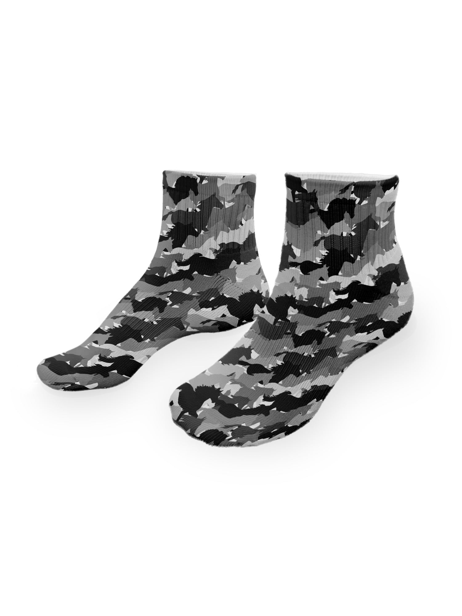 Camo Horses Ankle Socks