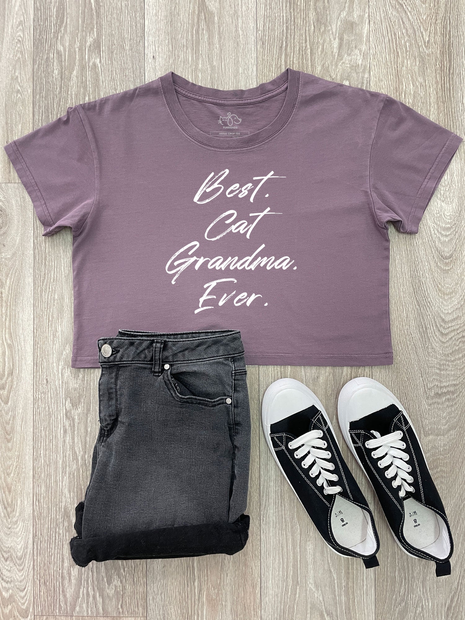 Best. Cat Grandma. Ever. Annie Crop Tee