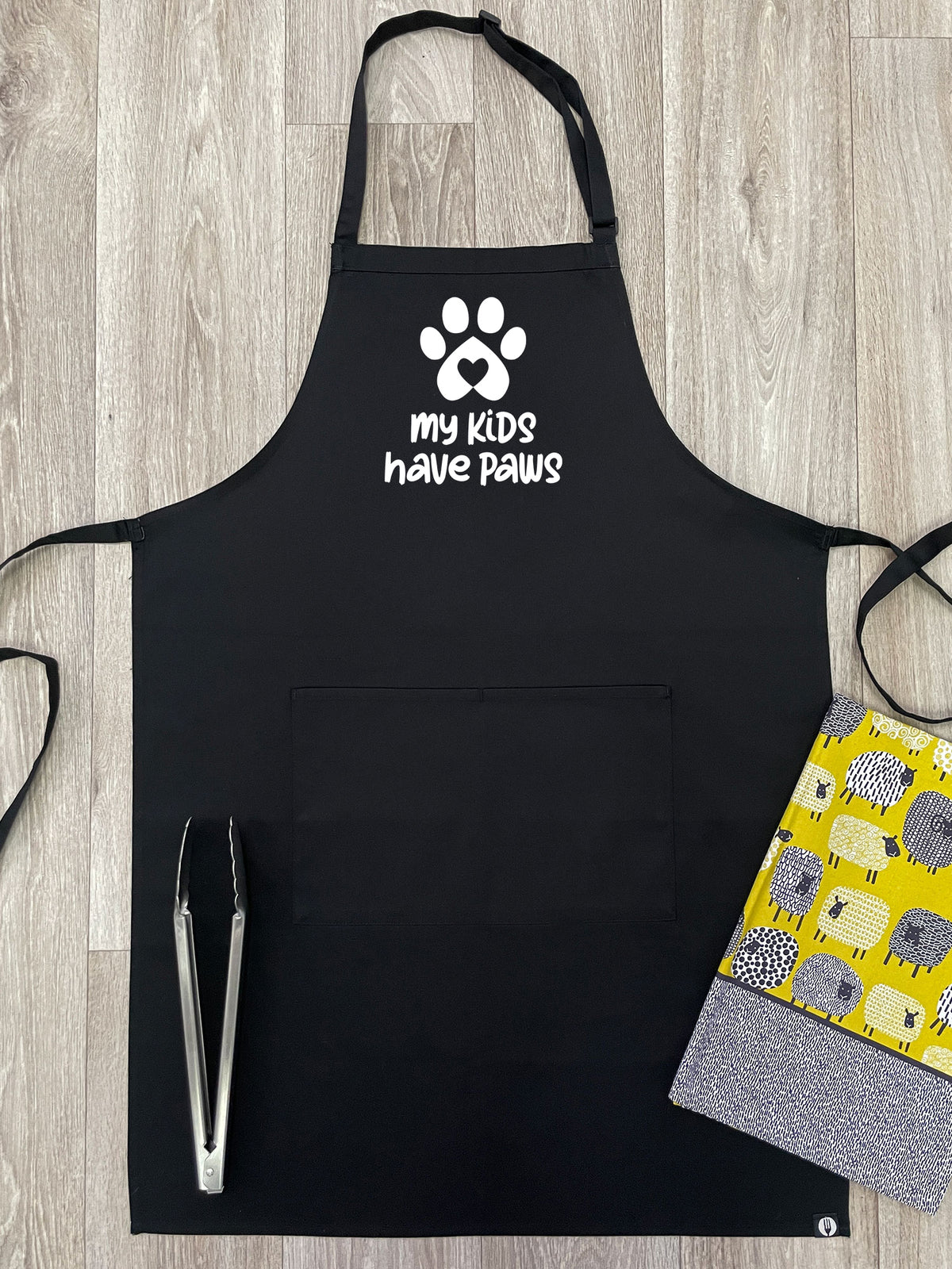 My Kids Have Paws Bib Apron