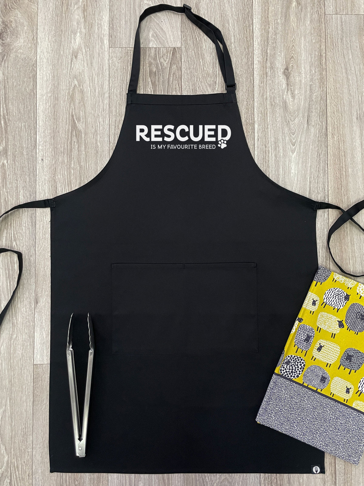 Rescued Is My Favourite Breed Bib Apron