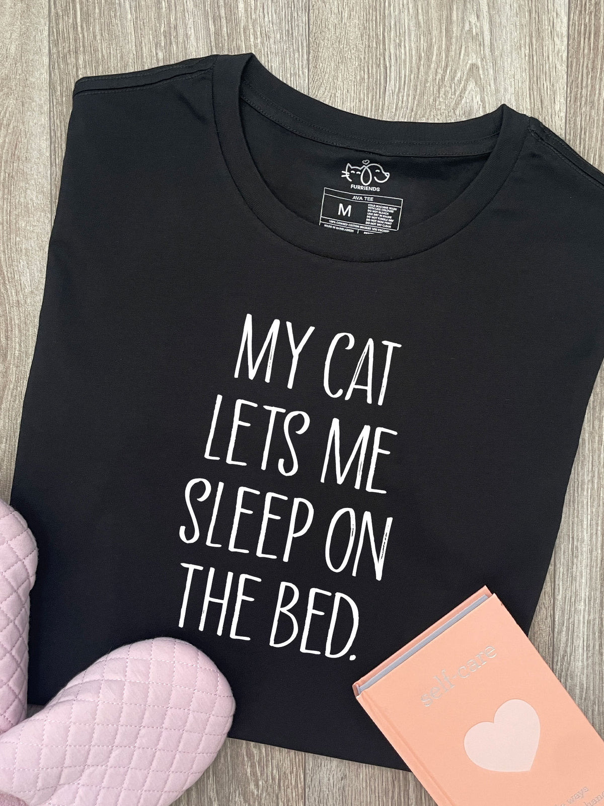 My Cat Lets Me Sleep On The Bed Ava Women&#39;s Regular Fit Tee