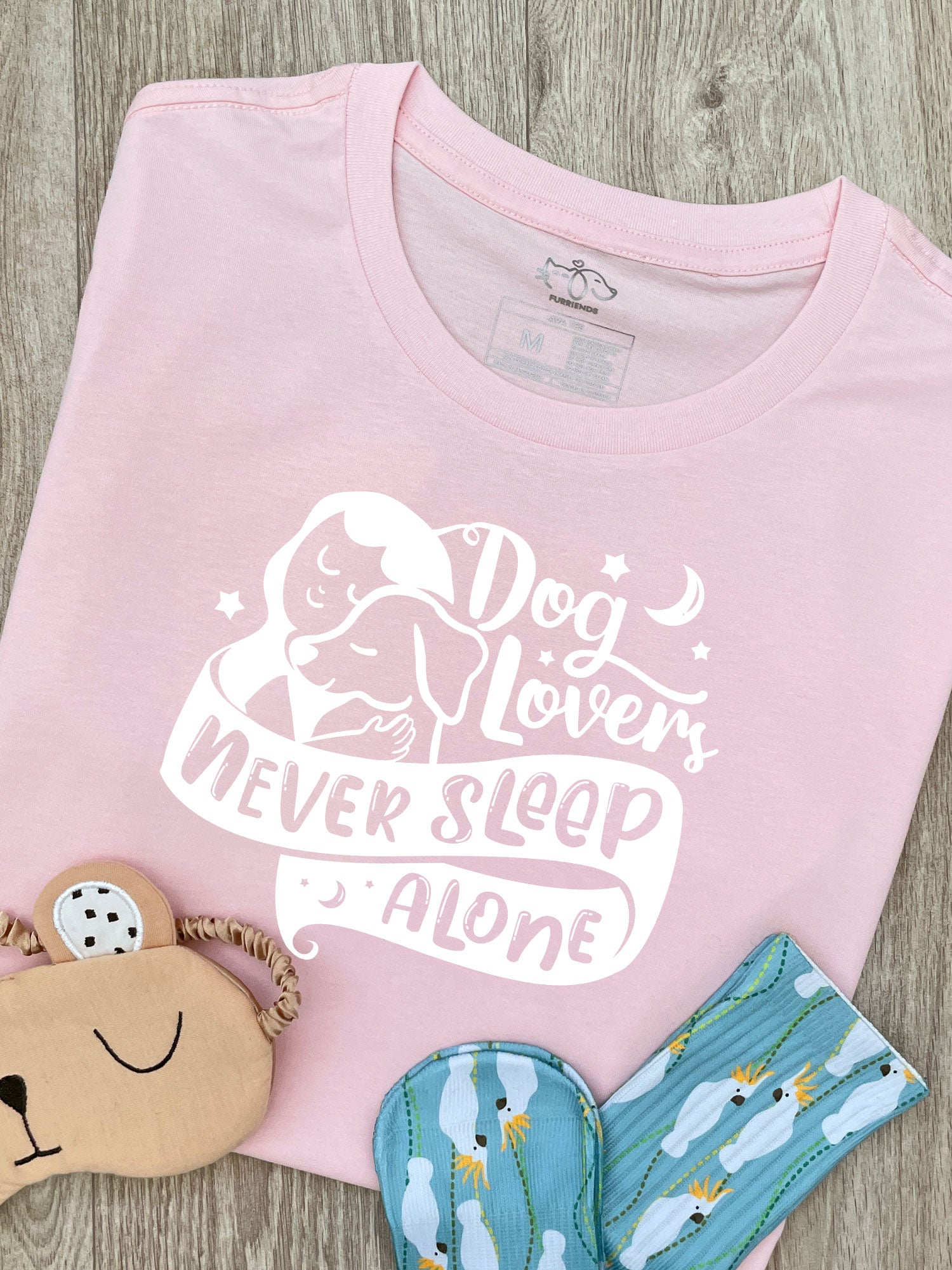 Dog Lovers Never Sleep Alone Ava Women's Regular Fit Tee