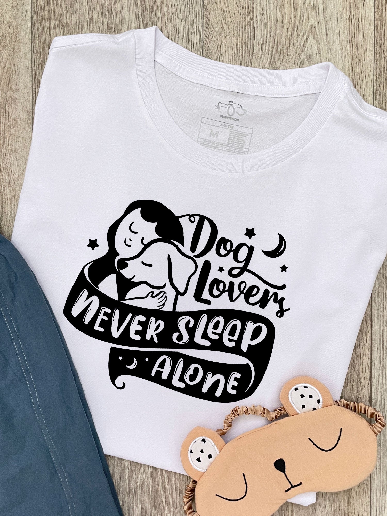 Dog Lovers Never Sleep Alone Ava Women's Regular Fit Tee