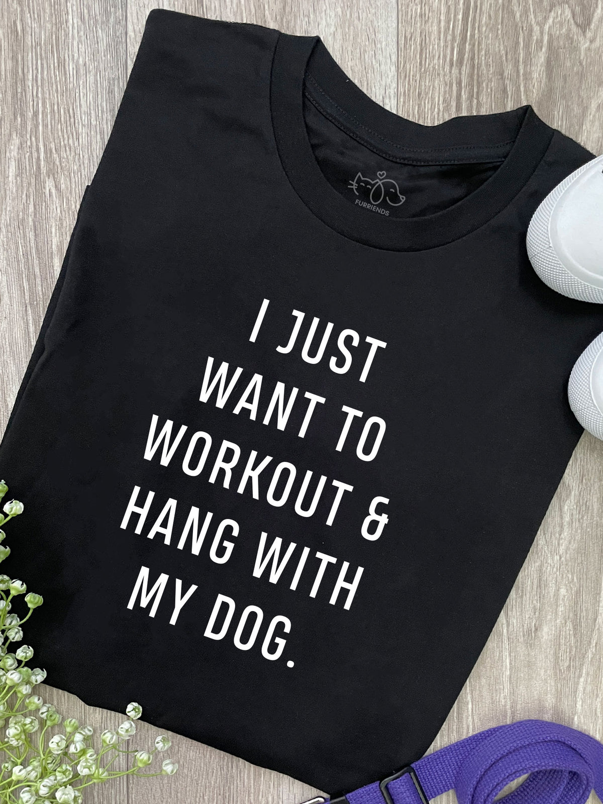 Workout &amp; Hang With My Dog Ava Women&#39;s Regular Fit Tee