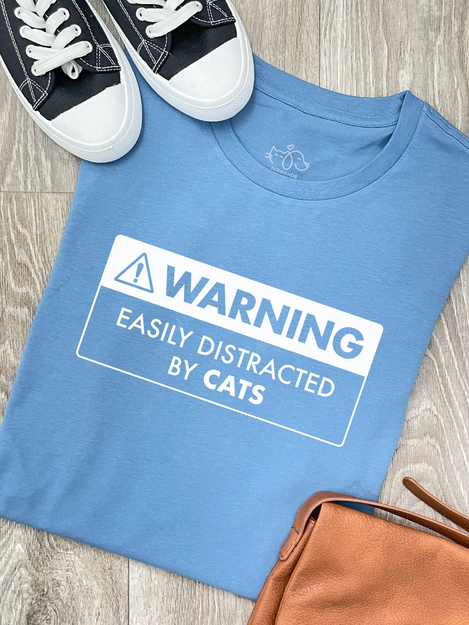 Warning Sign! Easily Distracted By... Customisable Ava Women's Regular Fit Tee