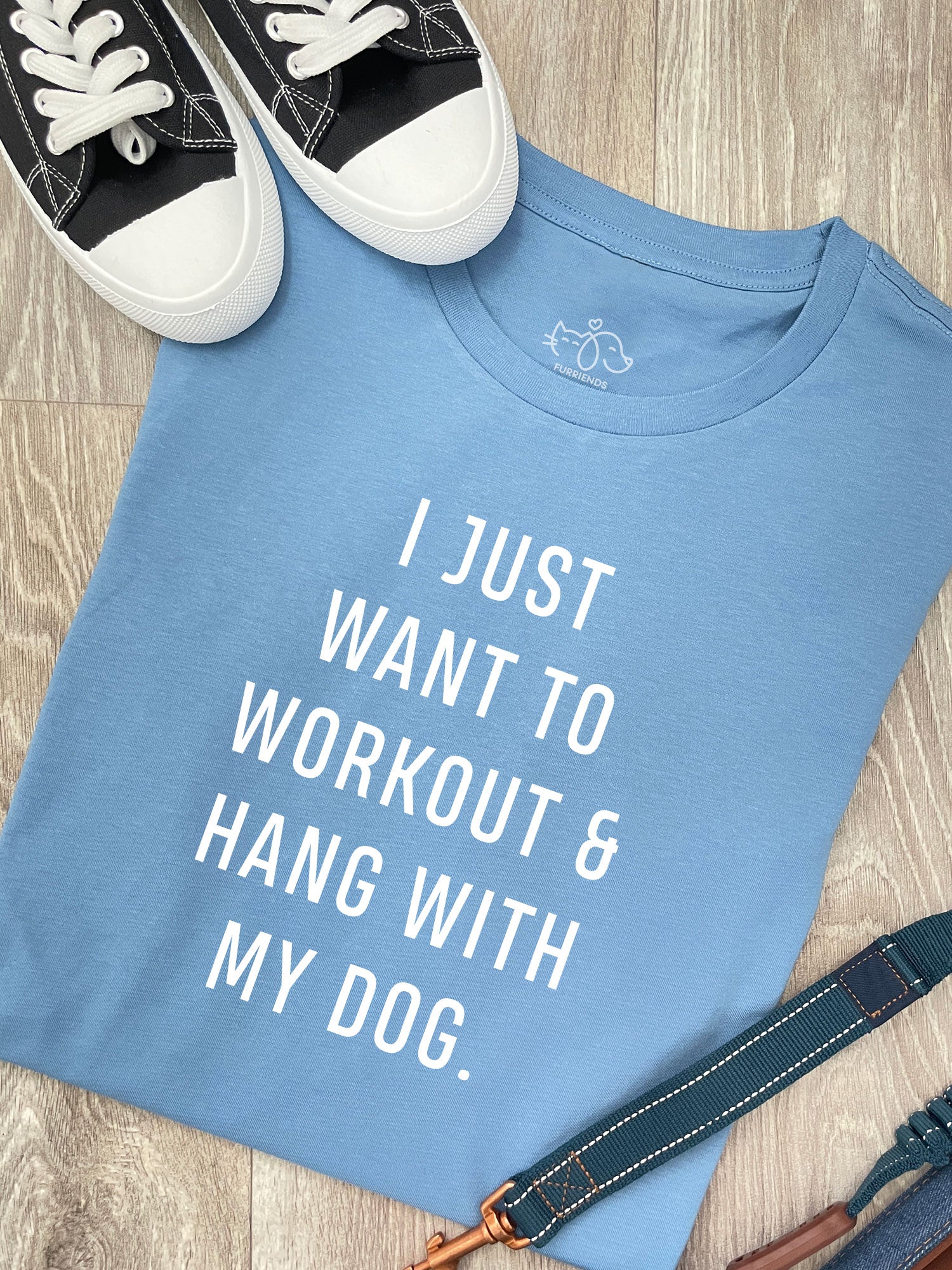 Workout & Hang With My Dog Ava Women's Regular Fit Tee