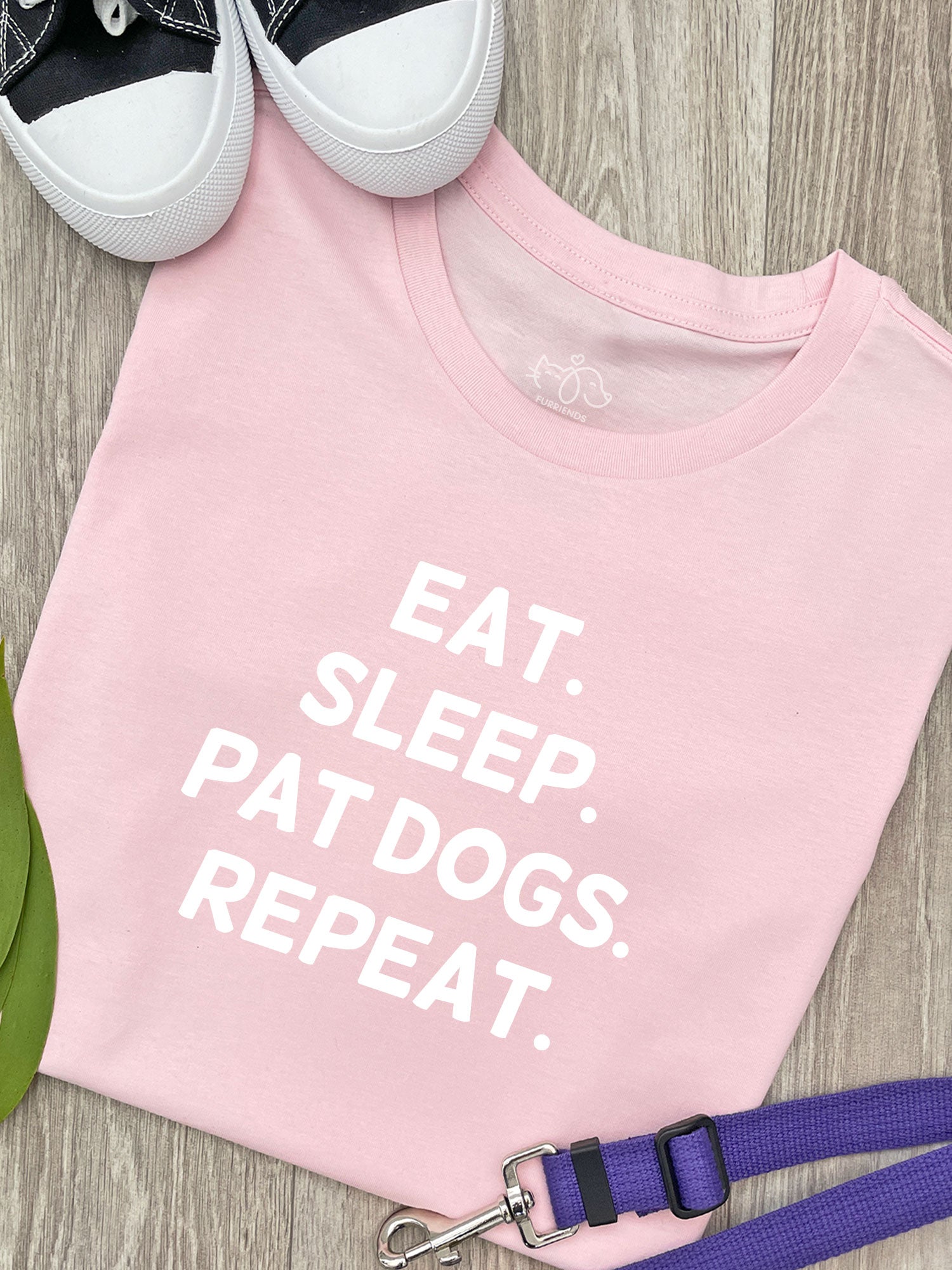 Eat. Sleep. Pat Dogs. Repeat. Ava Women's Regular Fit Tee