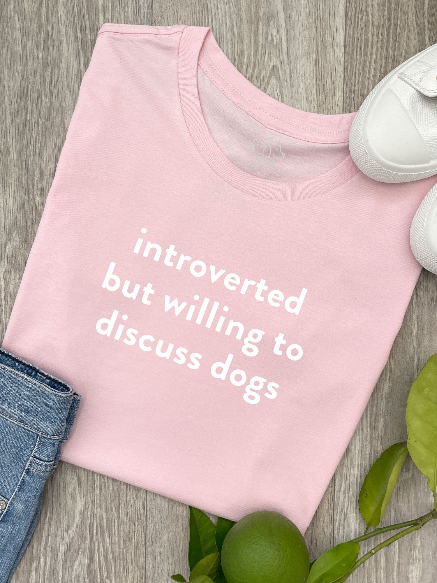 Introverted But Willing To Discuss Dogs Ava Women's Regular Fit Tee