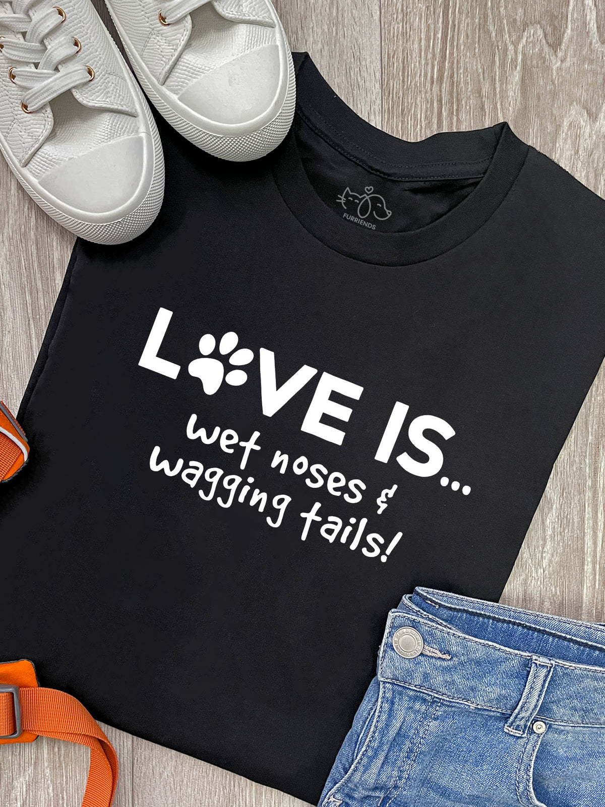 Love Is... Wet Noses &amp; Wagging Tails! Ava Women&#39;s Regular Fit Tee