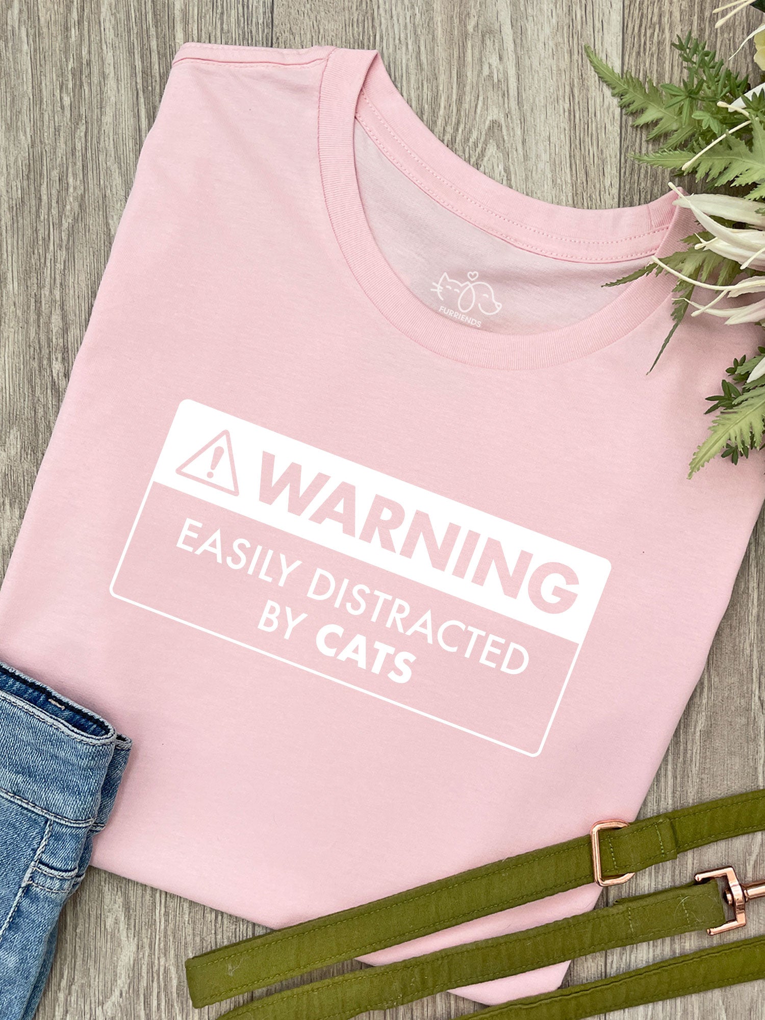 Warning Sign! Easily Distracted By... Customisable Ava Women's Regular Fit Tee