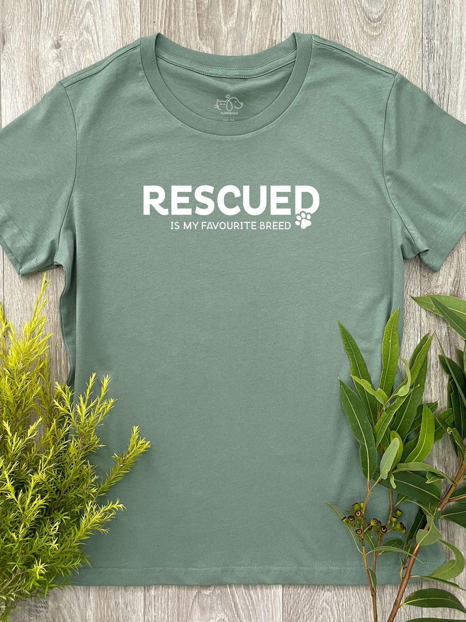 Rescued Is My Favourite Breed Ava Women's Regular Fit Tee