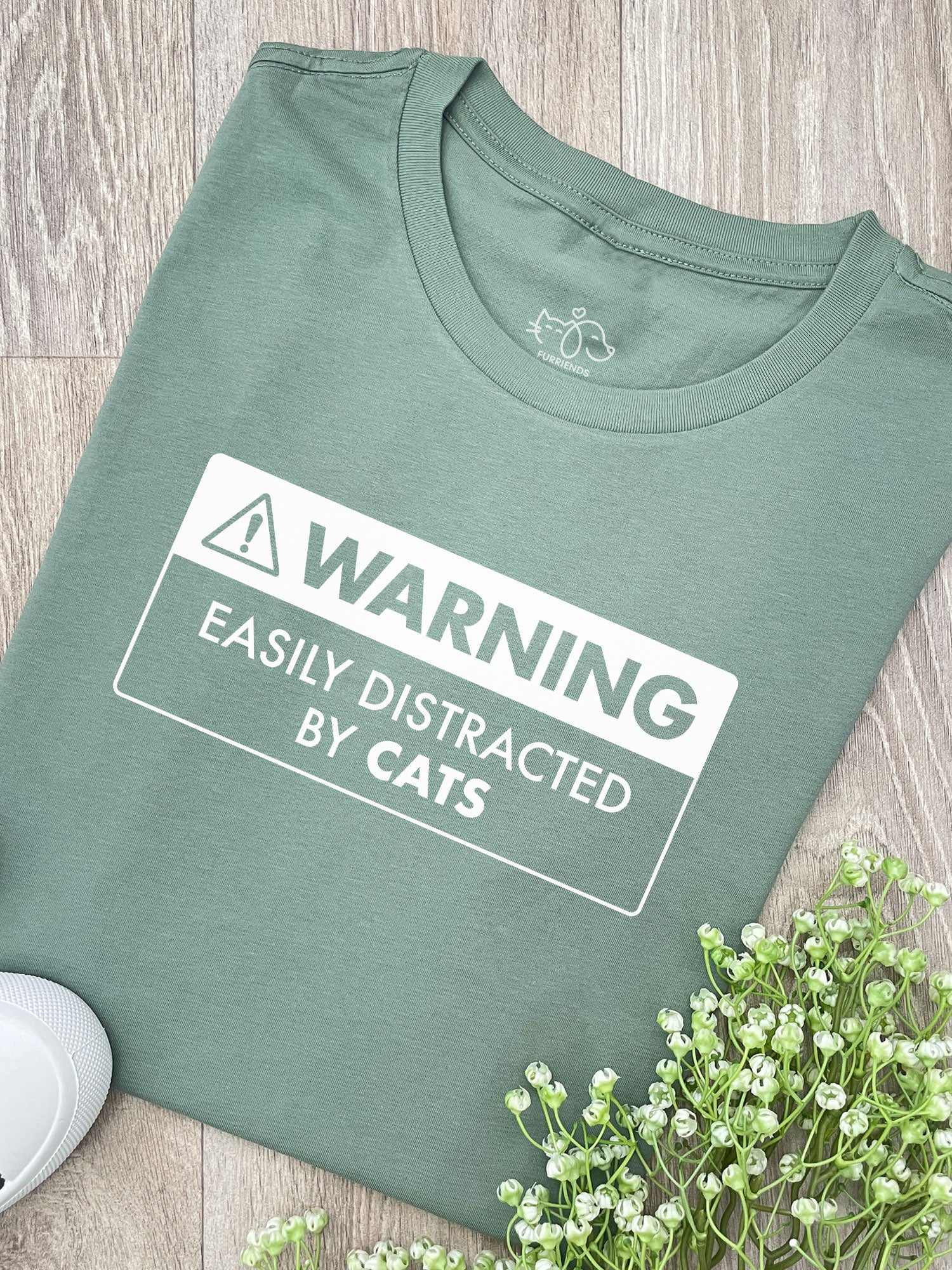 Warning Sign! Easily Distracted By... Customisable Ava Women's Regular Fit Tee