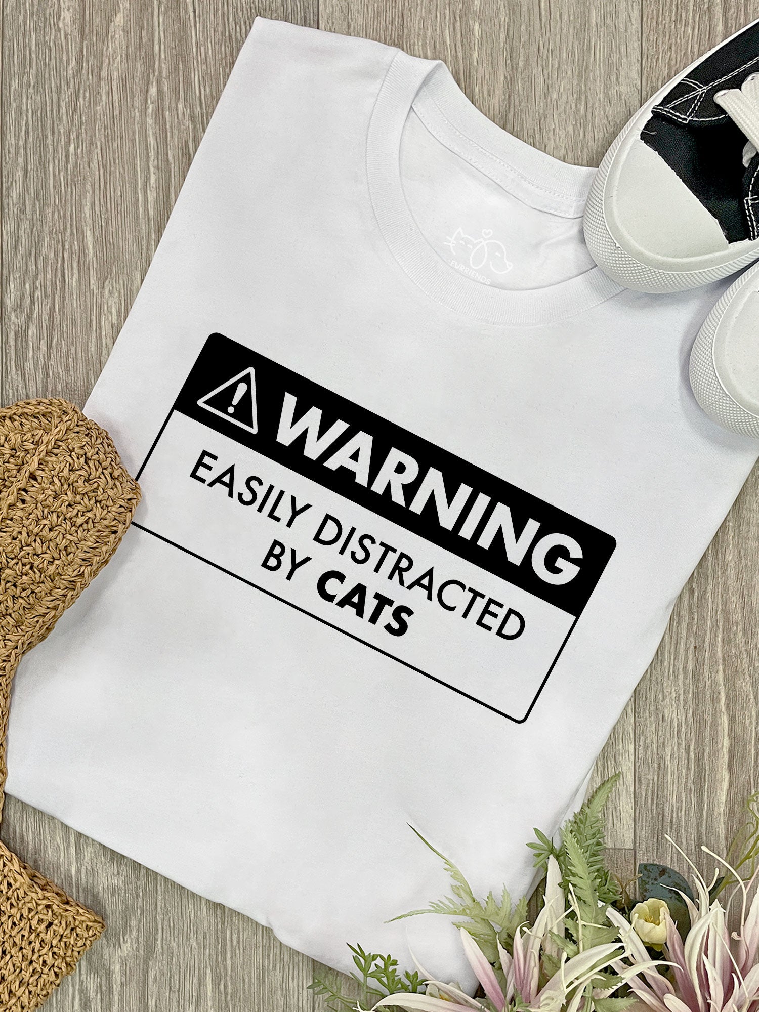 Warning Sign! Easily Distracted By... Customisable Ava Women's Regular Fit Tee