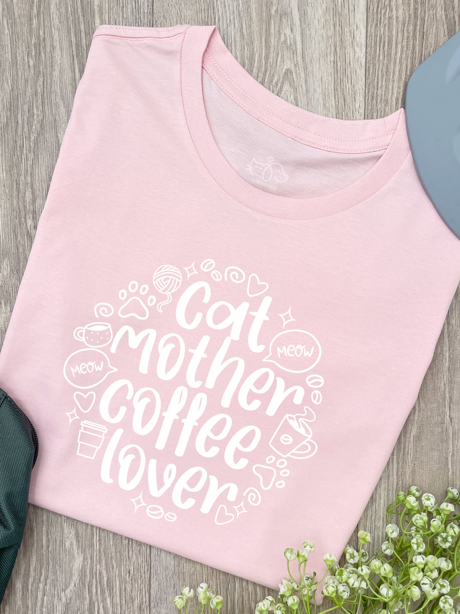 Cat Mother Coffee Lover Ava Women's Regular Fit Tee