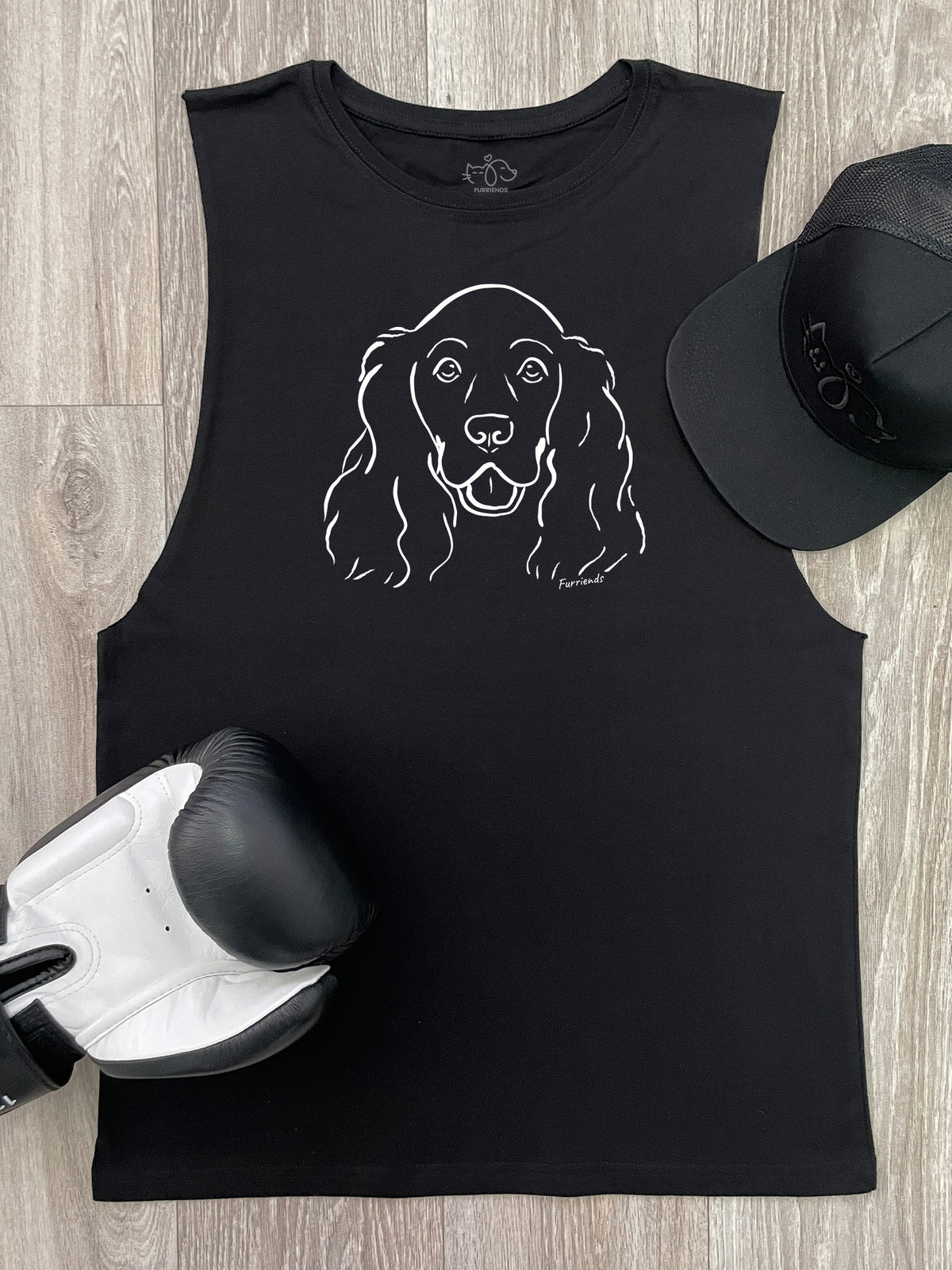 Cocker Spaniel Axel Drop Armhole Muscle Tank