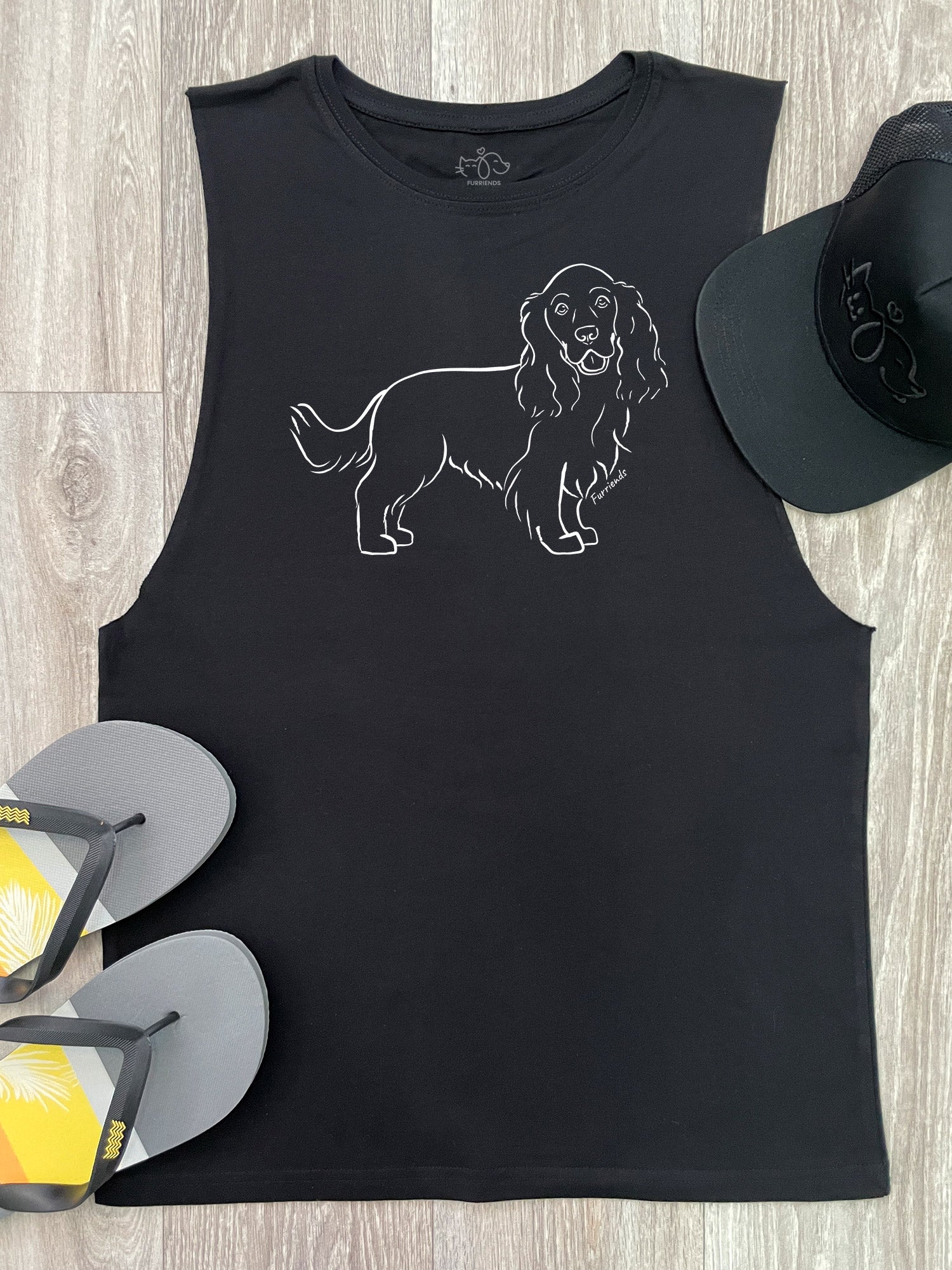 Cocker Spaniel Axel Drop Armhole Muscle Tank