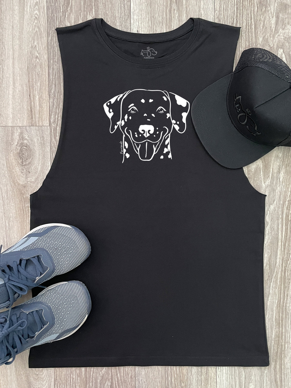 Dalmatian Axel Drop Armhole Muscle Tank