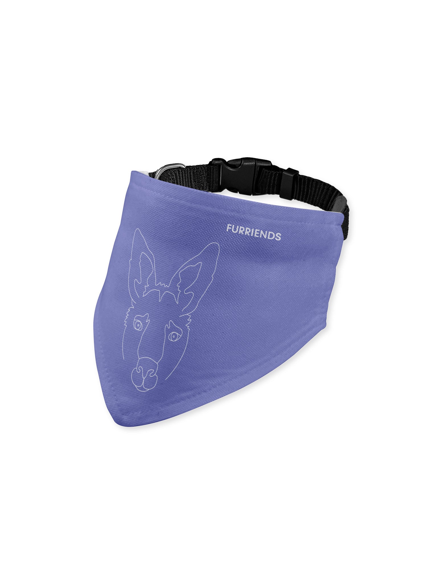 Kangaroo Reversible Dog Bandana With Collar