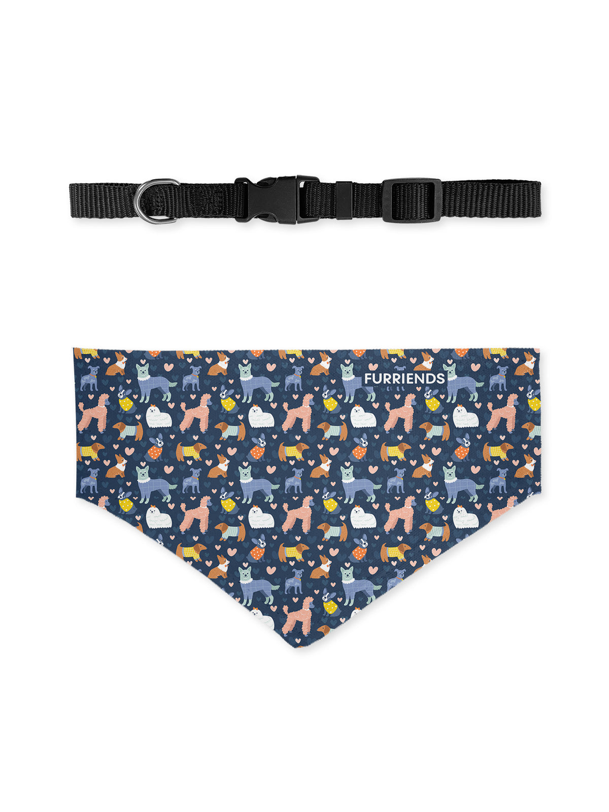 Dapper Doggos Customisable Dog Bandana With Collar