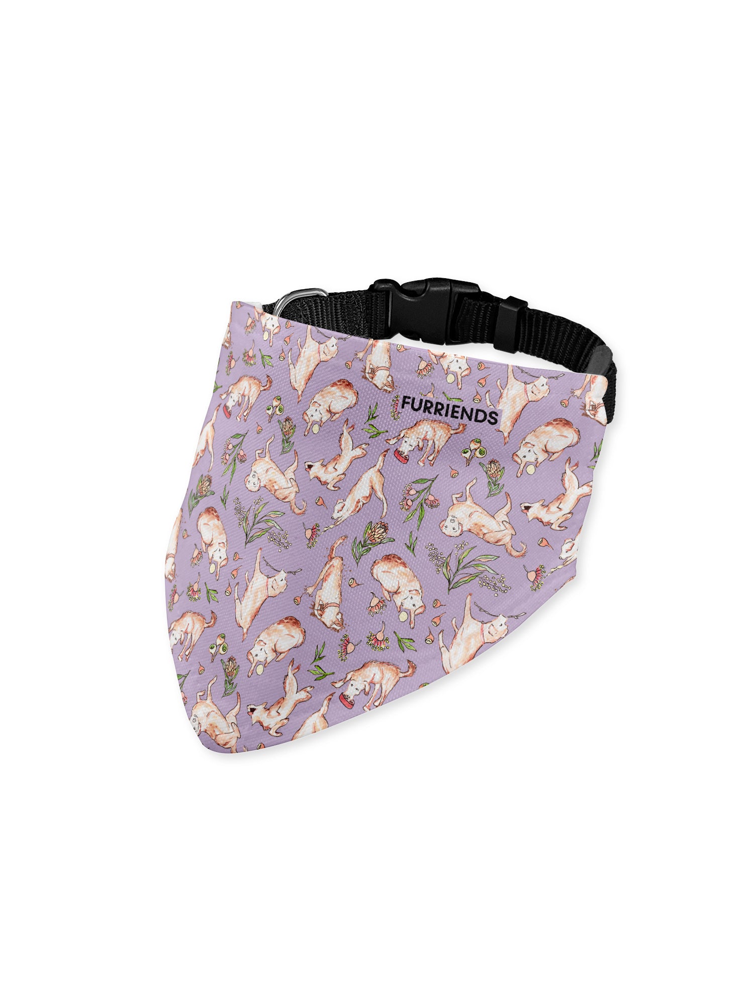 Life of Bruce Reversible & Customisable Dog Bandana With Collar