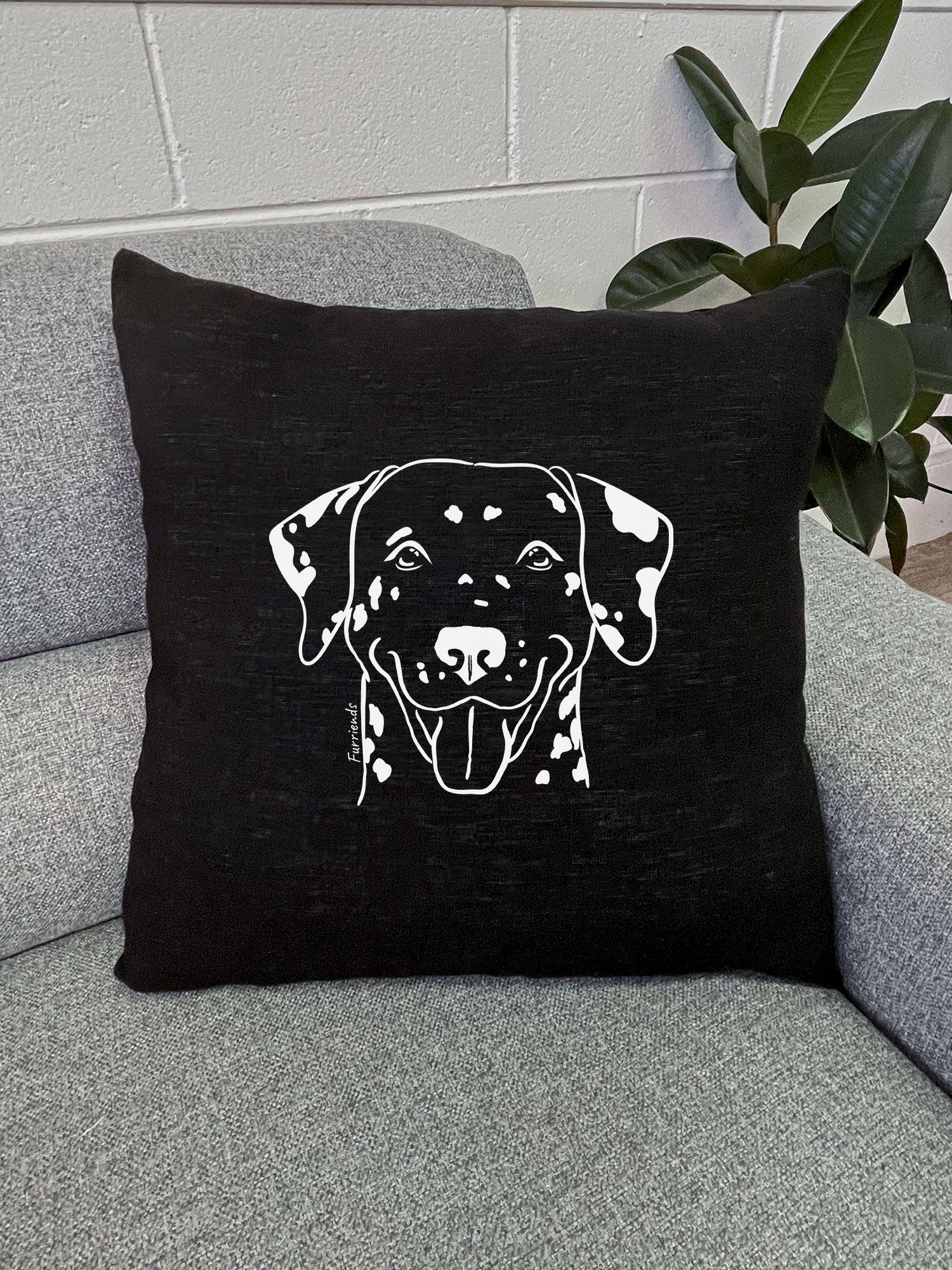 Dalmatian Linen Cushion Cover