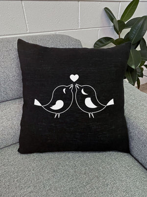 Tweethearts Linen Cushion Cover