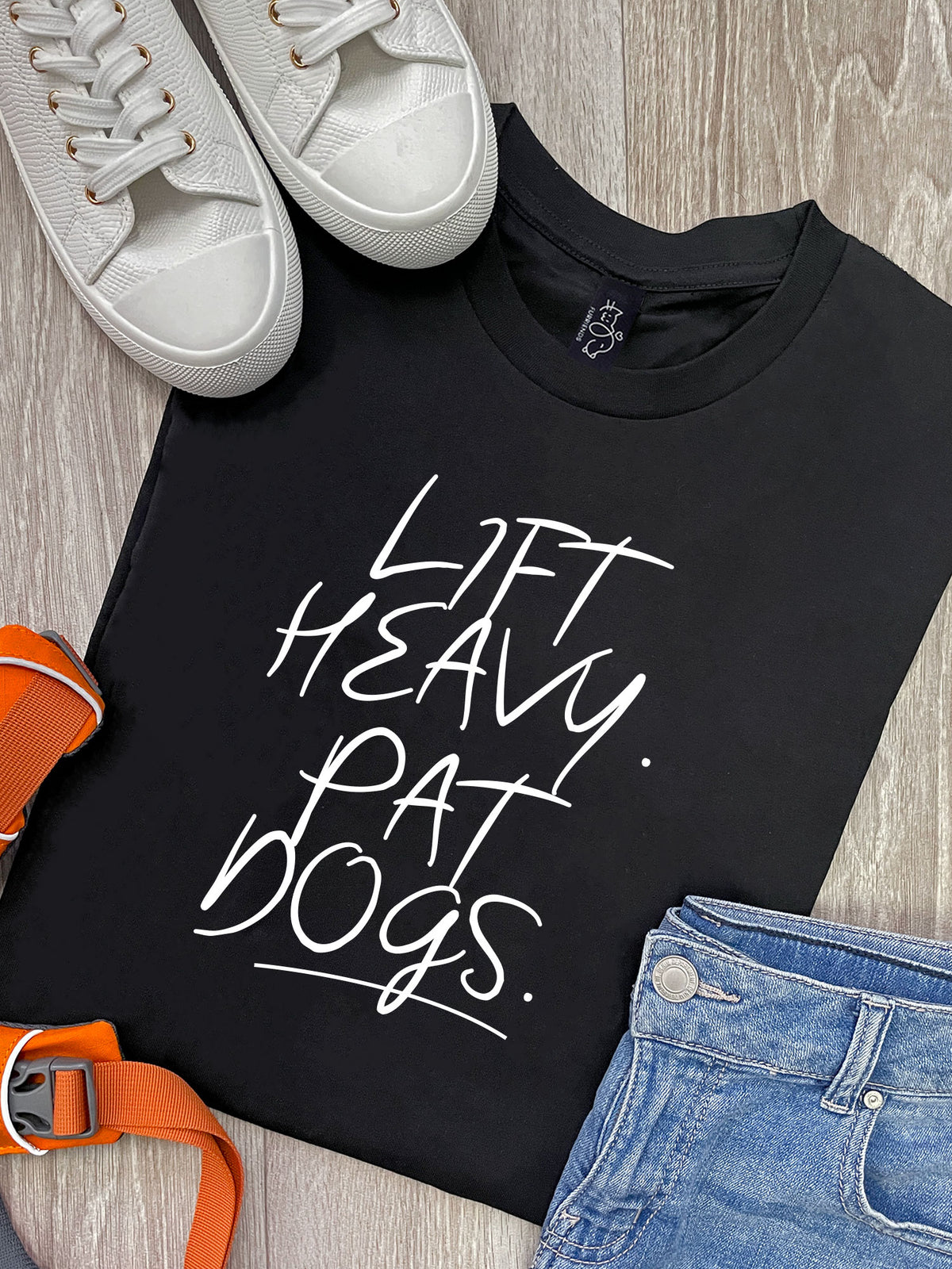 Lift Heavy. Pat Dogs. Ava Women&#39;s Regular Fit Tee