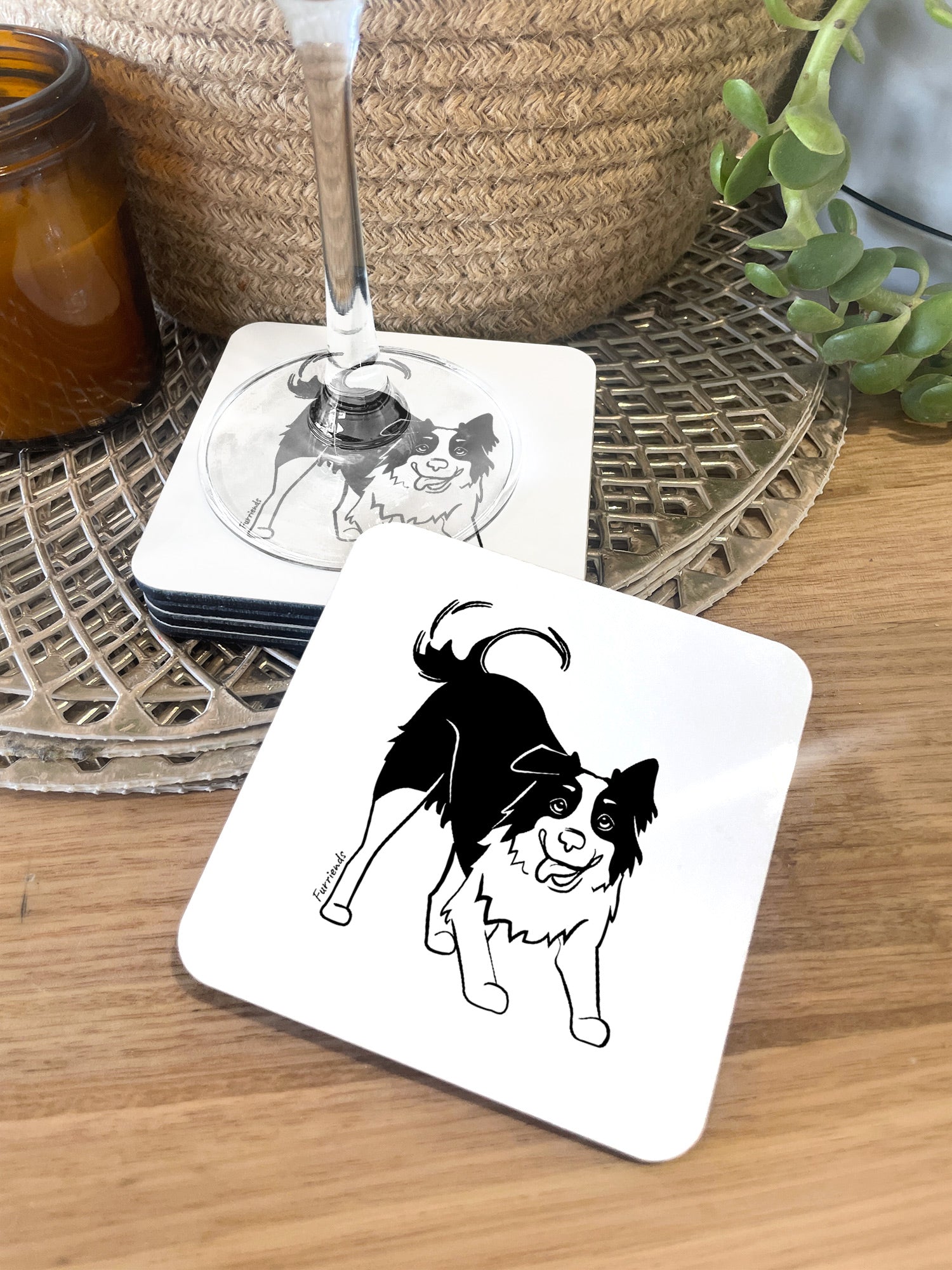 Border Collie Coaster