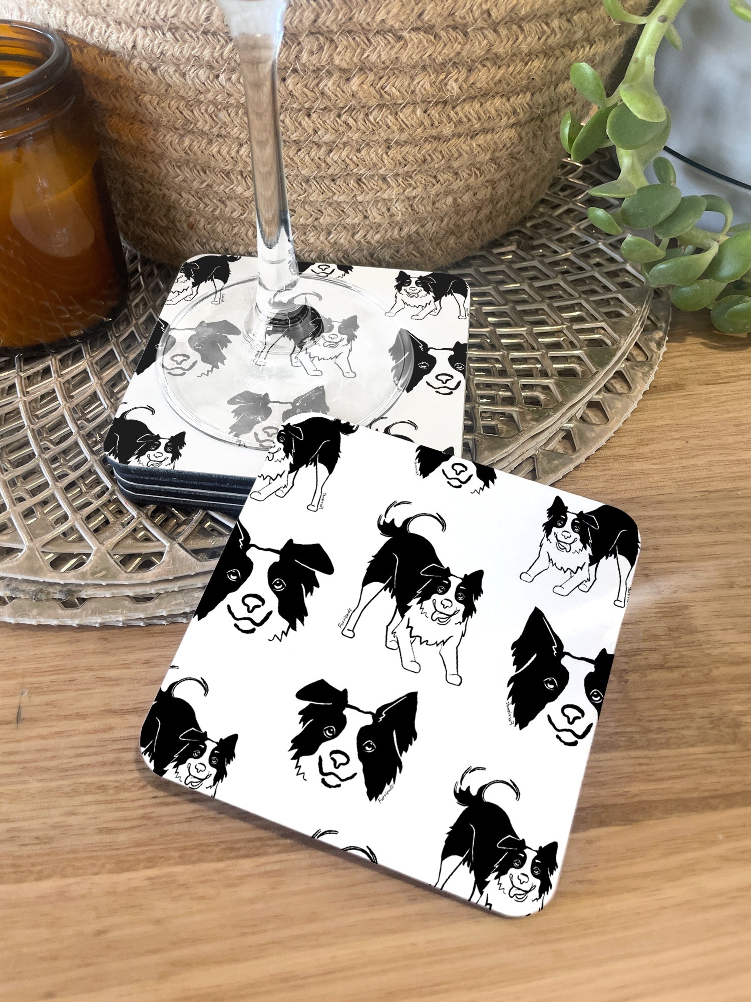 Border Collie Coaster